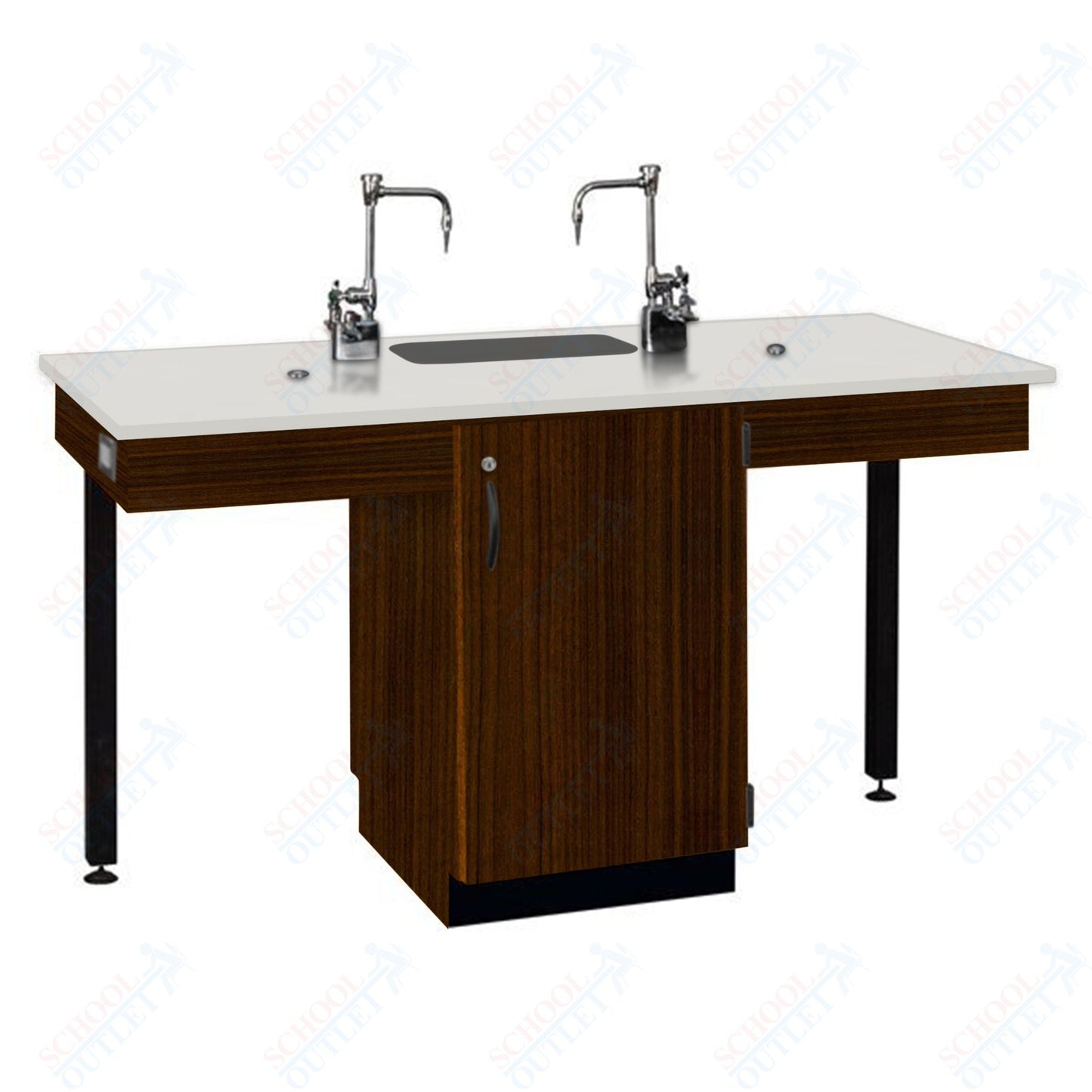 Phenolic Top Two Student Table with Sink (84008 K36 24)