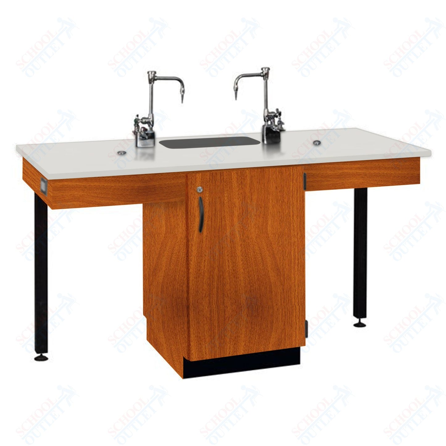 Phenolic Top Two Student Table with Sink (84008 K36 24)