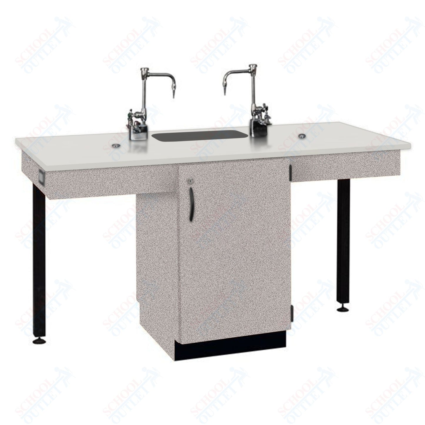 Phenolic Top Two Student Table with Sink (84008 K36 24)