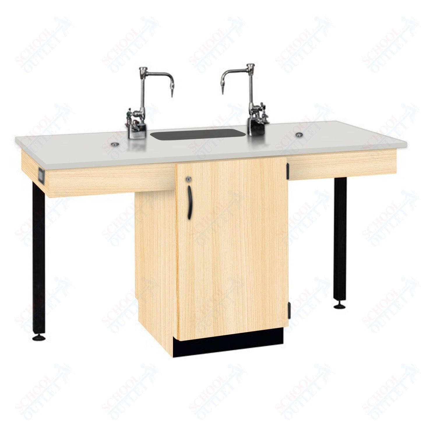 Phenolic Top Two Student Table with Sink (84008 K36 24)