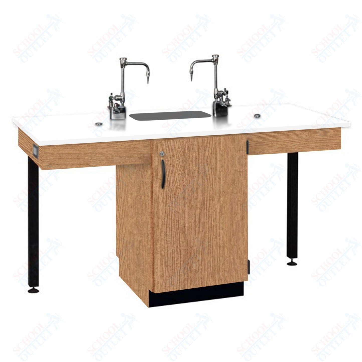 Phenolic Top Two Student Table with Sink (84008 K36 24)