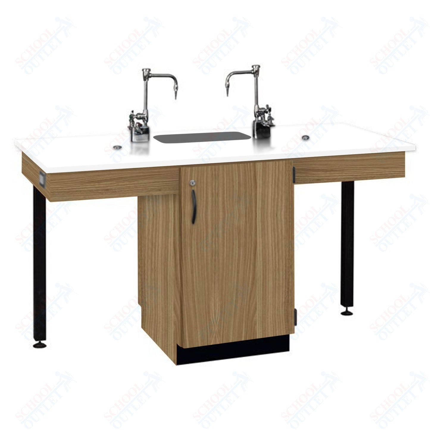 Phenolic Top Two Student Table with Sink (84008 K36 24)