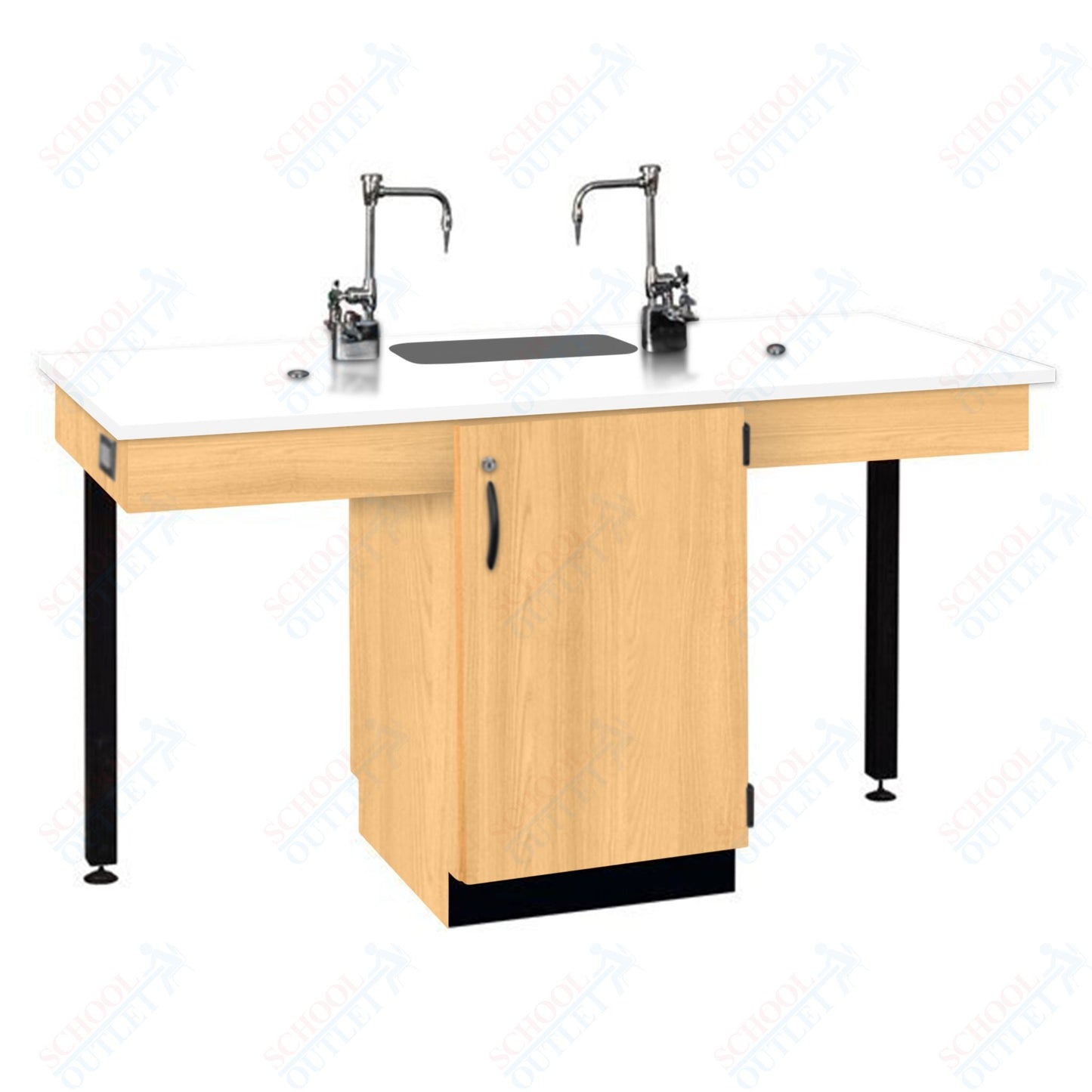 Phenolic Top Two Student Table with Sink (84008 K36 24)