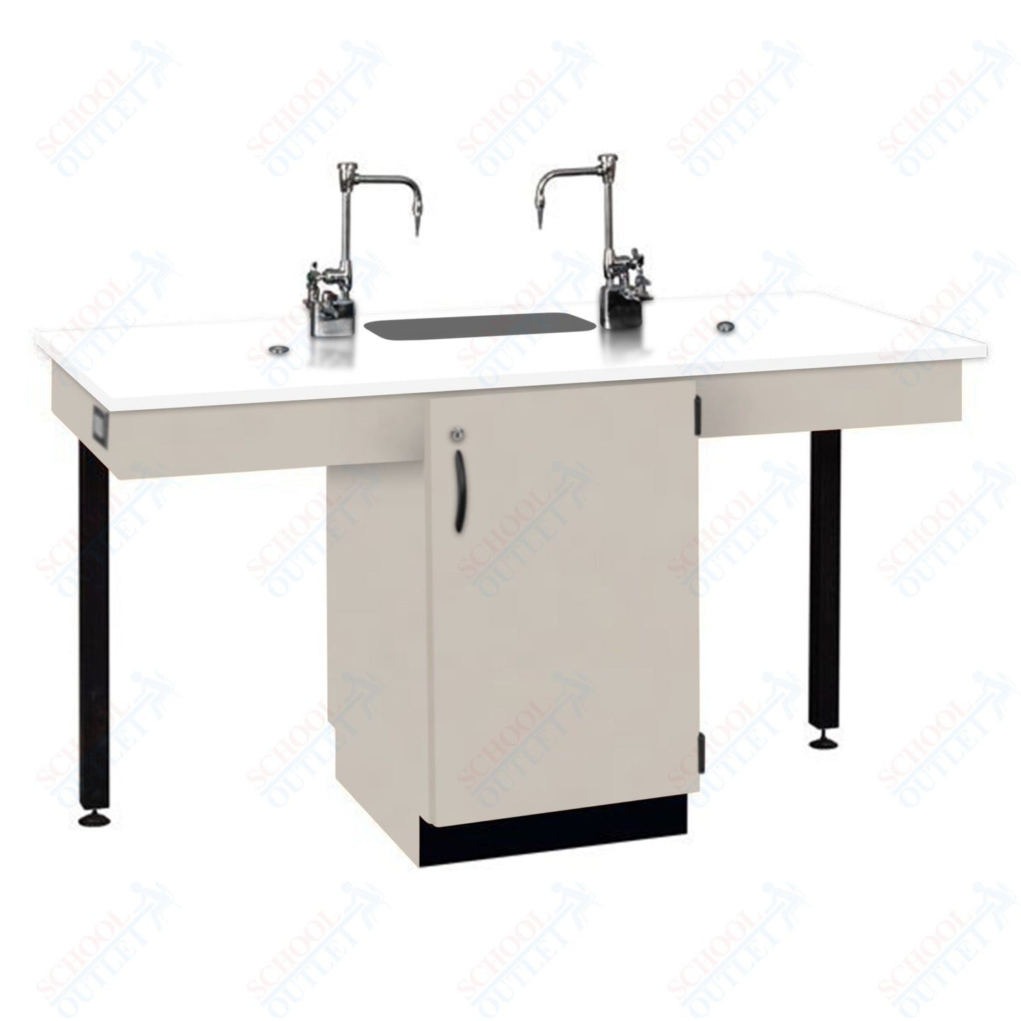 Phenolic Top Two Student Table with Sink (84008 K36 24)