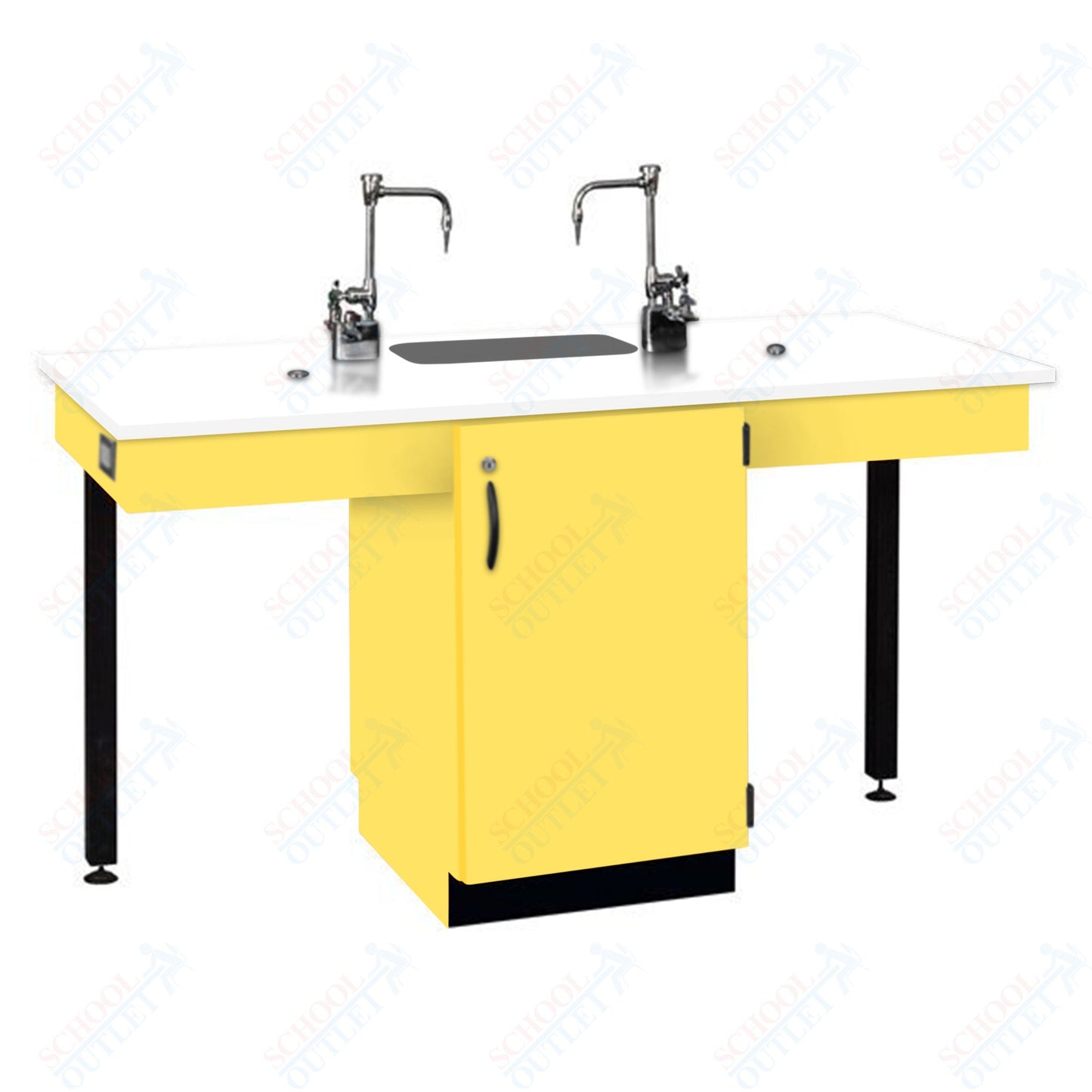 Phenolic Top Two Student Table with Sink (84008 K36 24)