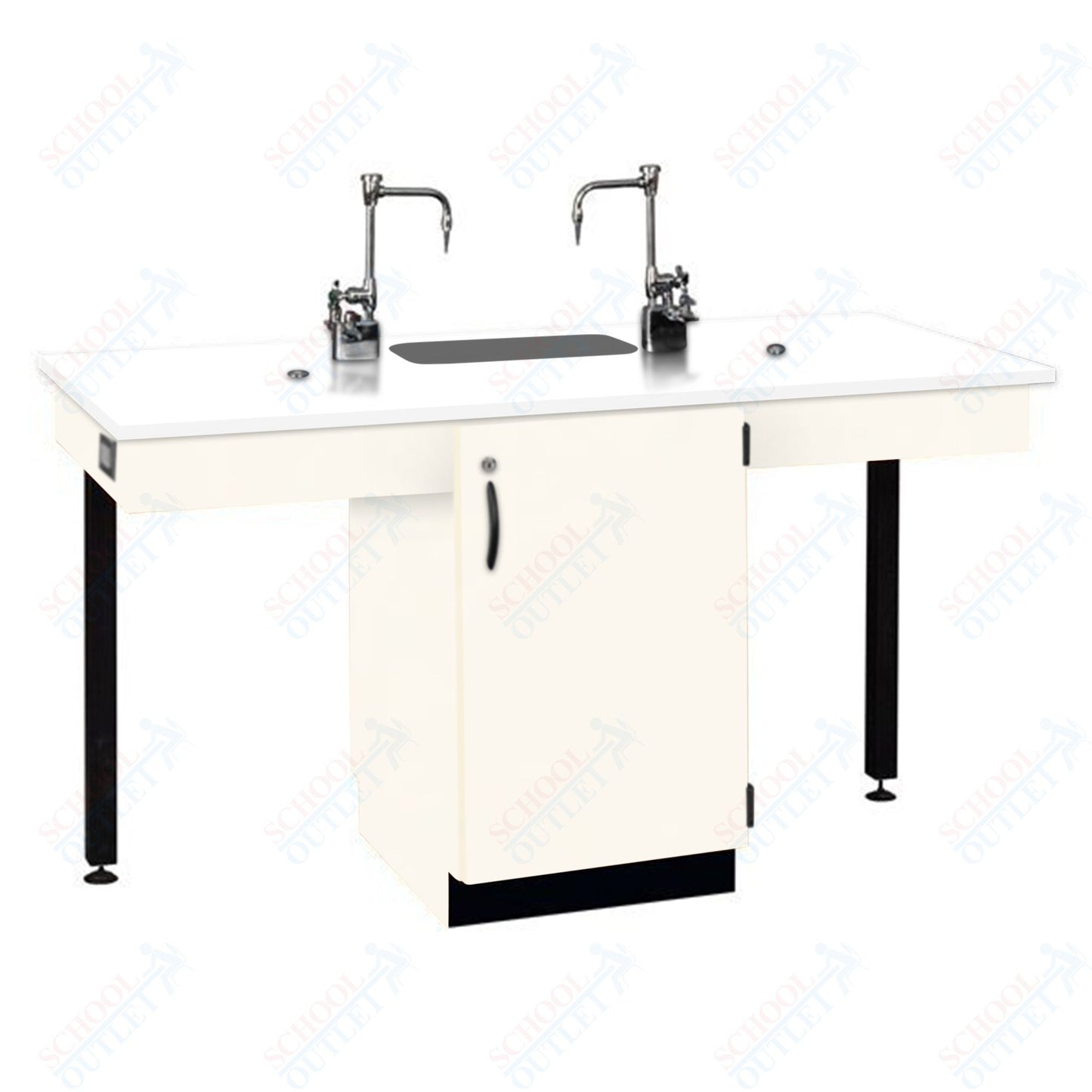 Phenolic Top Two Student Table with Sink (84008 K36 24)