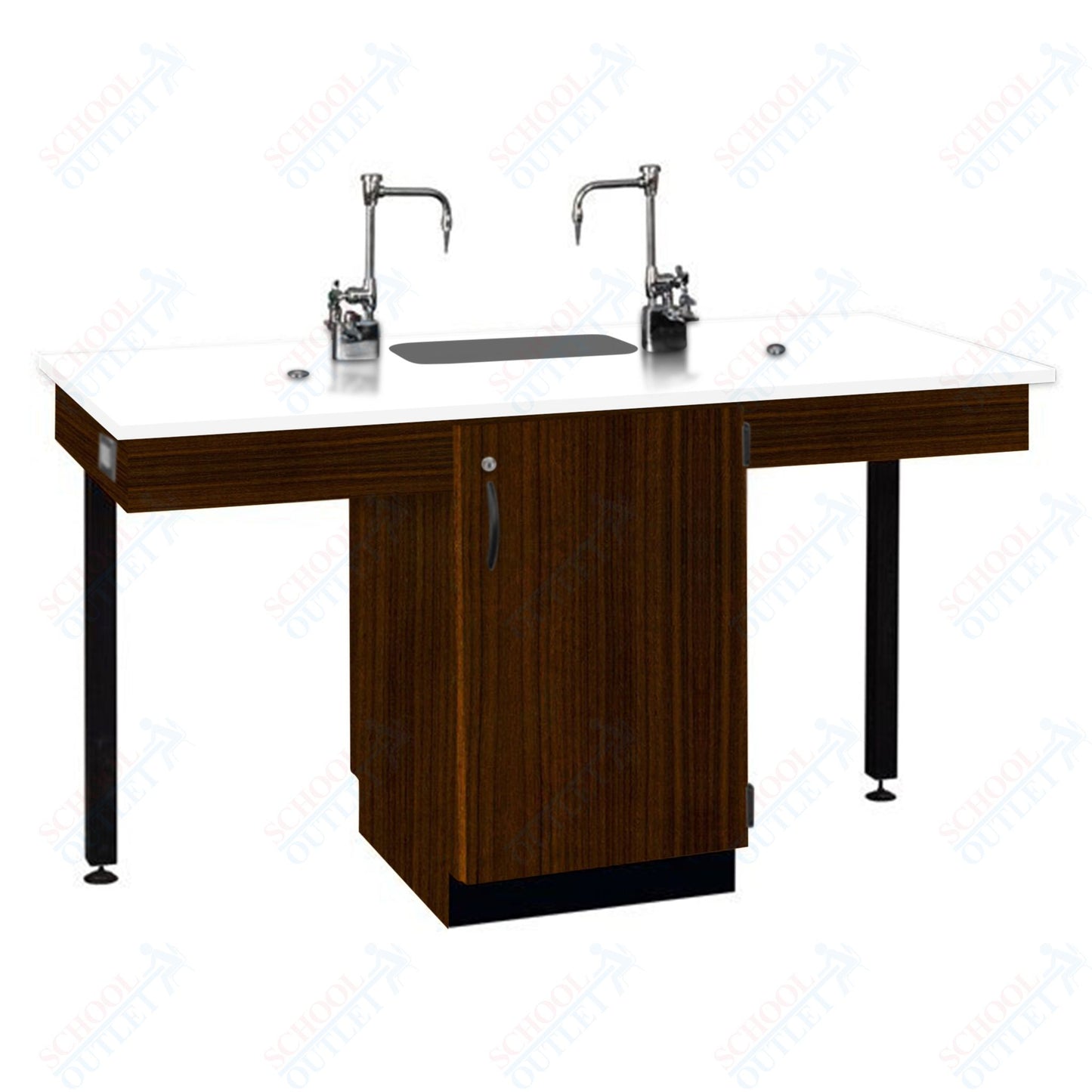 Phenolic Top Two Student Table with Sink (84008 K36 24)