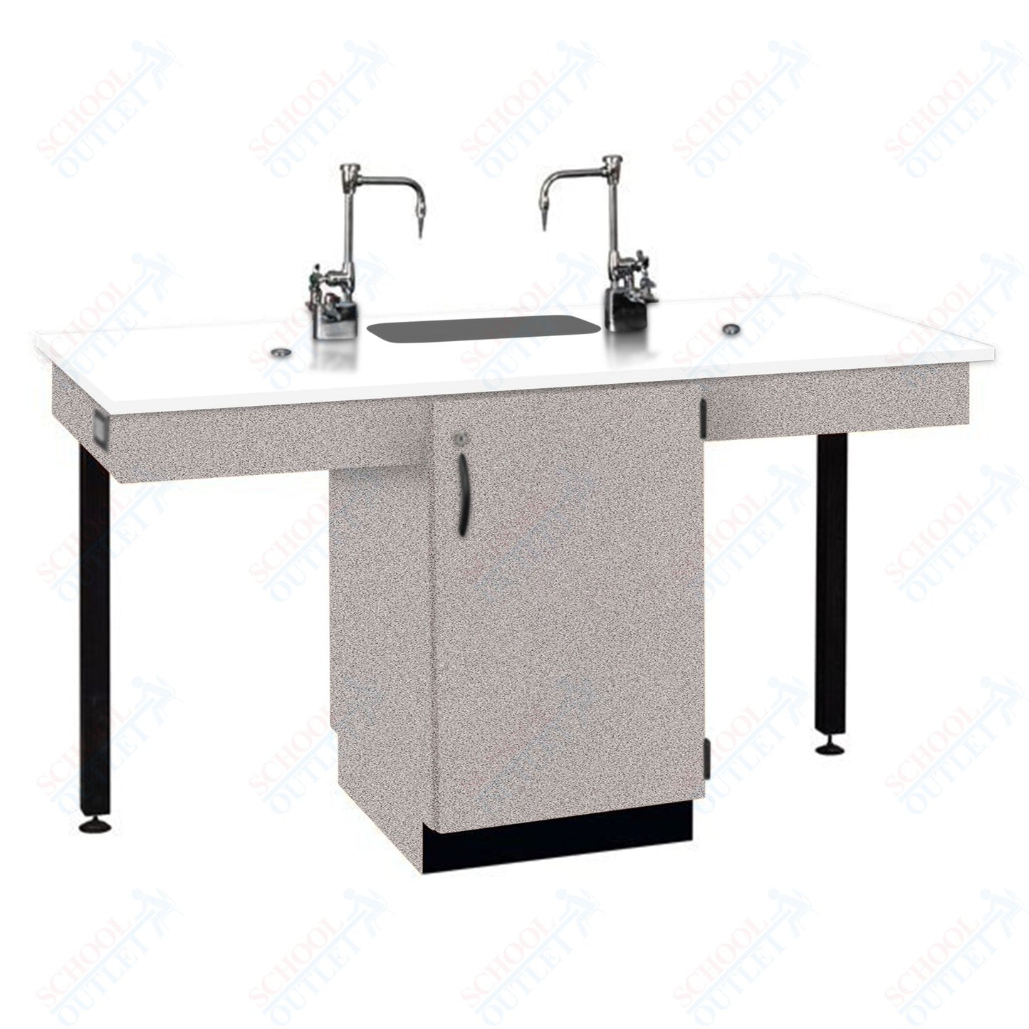 Phenolic Top Two Student Table with Sink (84008 K36 24)