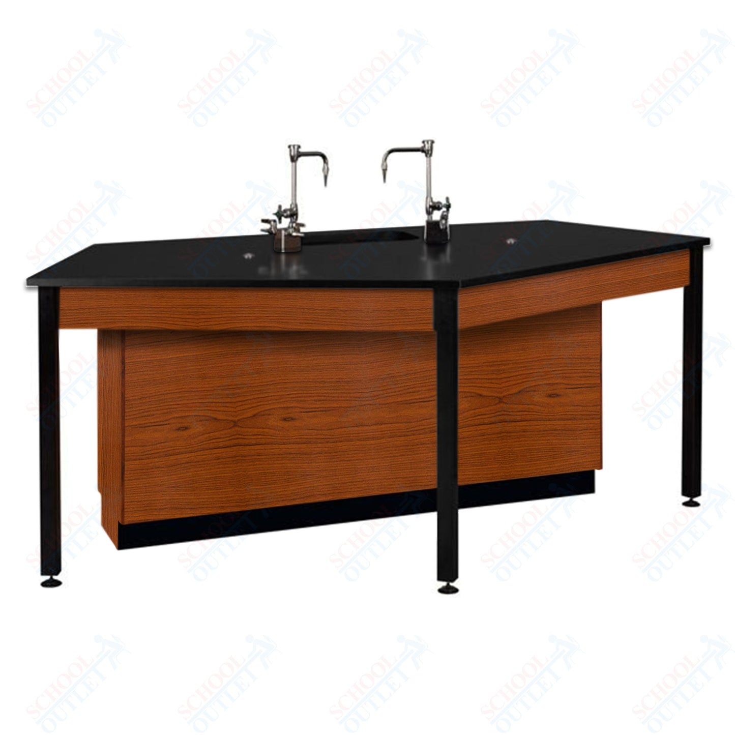 85"W Phenolic Top Four Student Table with Sink (84032 K36 24)