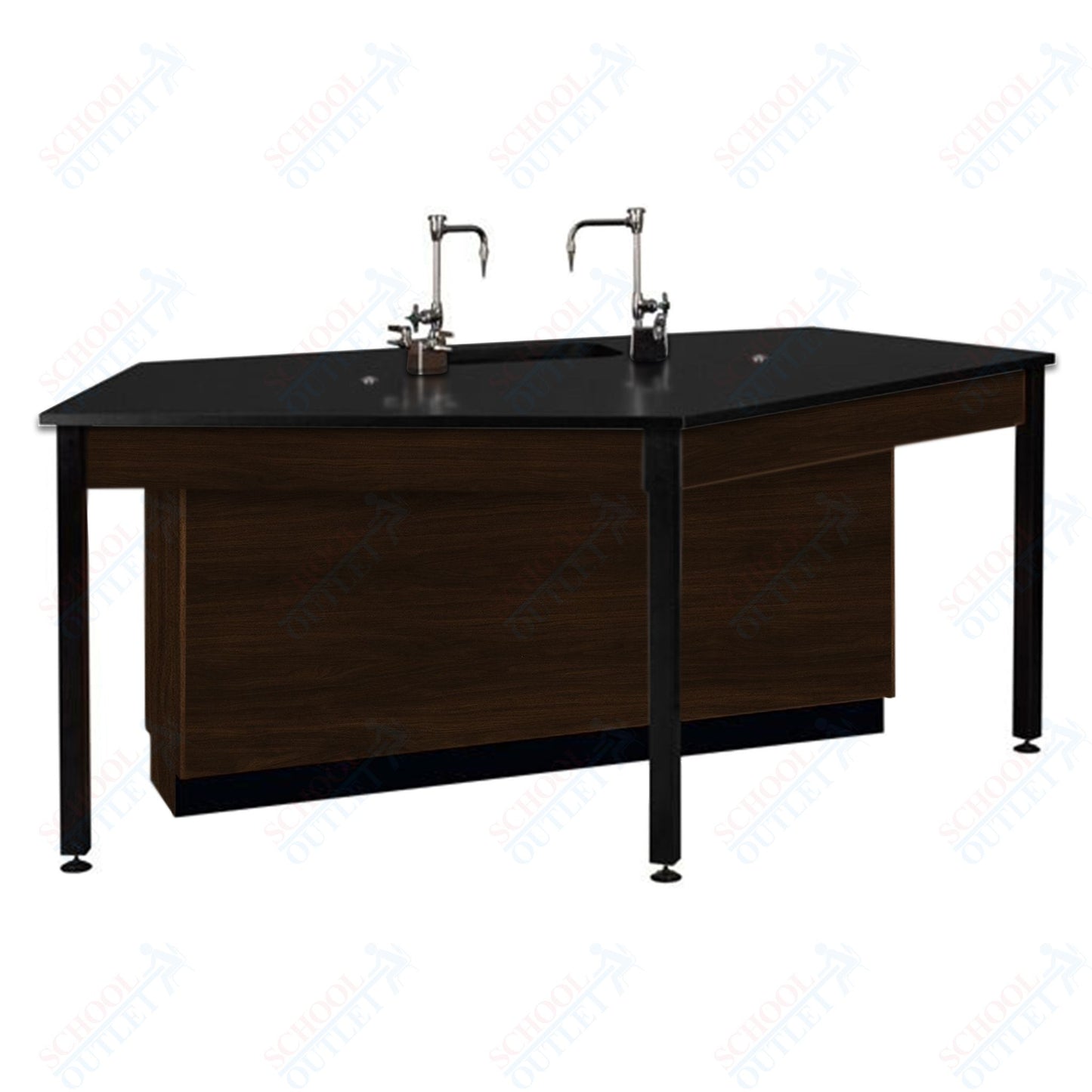 85"W Phenolic Top Four Student Table with Sink (84032 K36 24)