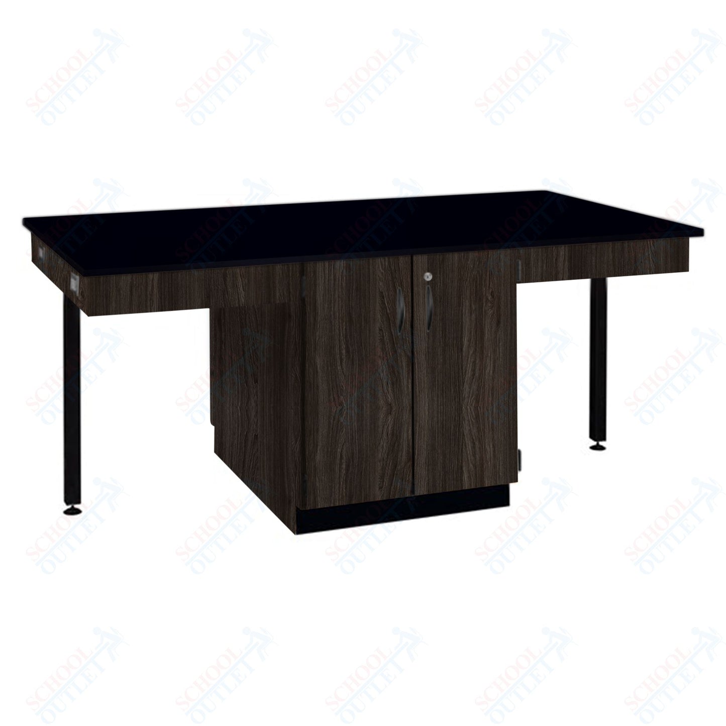 56"W Chemical Resistant Laminate Top Four Student Octagon Island Table (84070 K36 21)