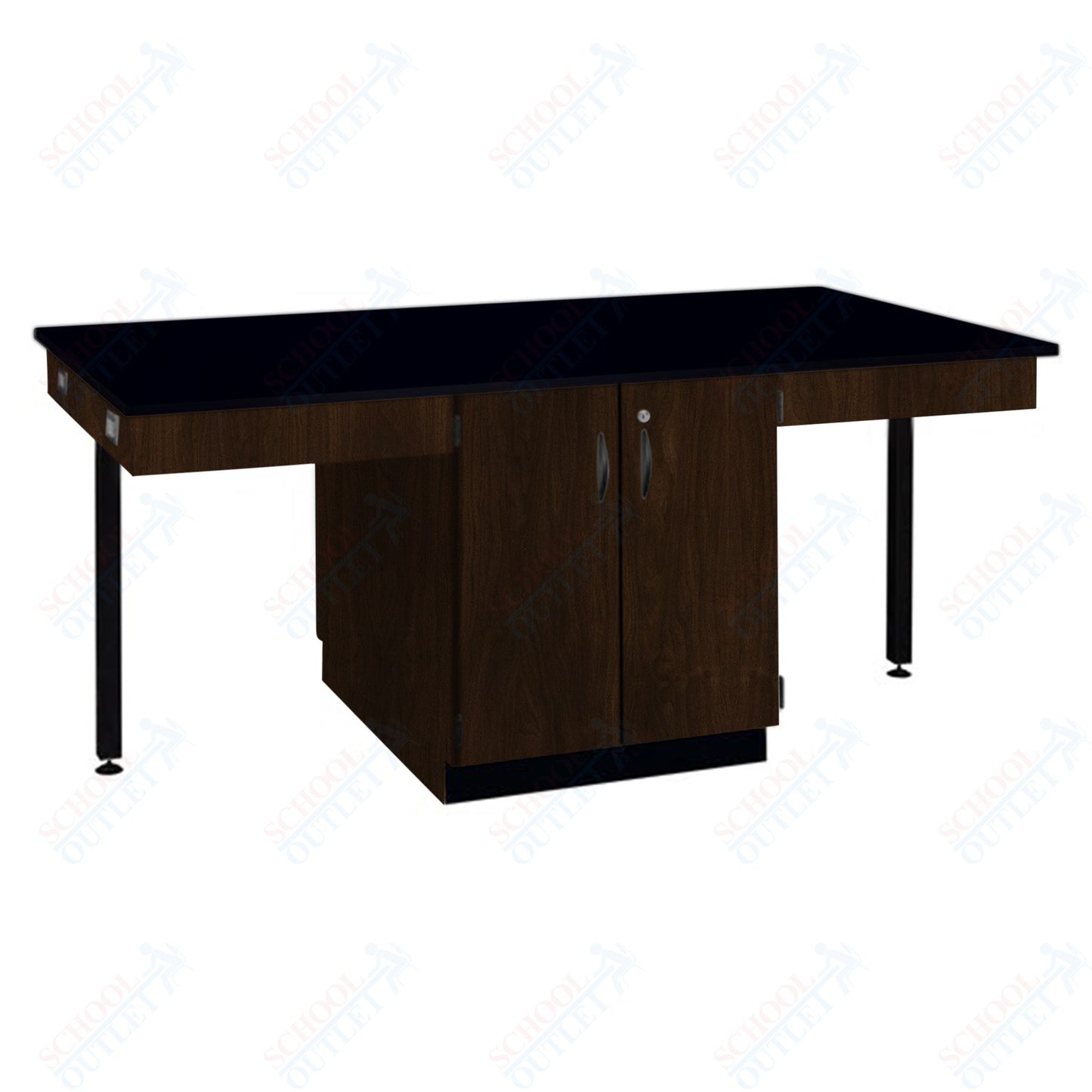 56"W Chemical Resistant Laminate Top Four Student Octagon Island Table (84070 K36 21)