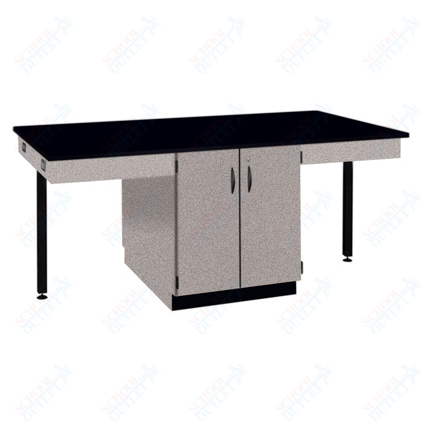 56"W Chemical Resistant Laminate Top Four Student Octagon Island Table (84070 K36 21)