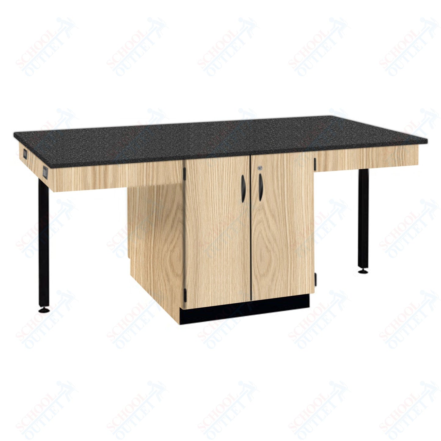 56"W Chemical Resistant Laminate Top Four Student Octagon Island Table (84070 K36 21)