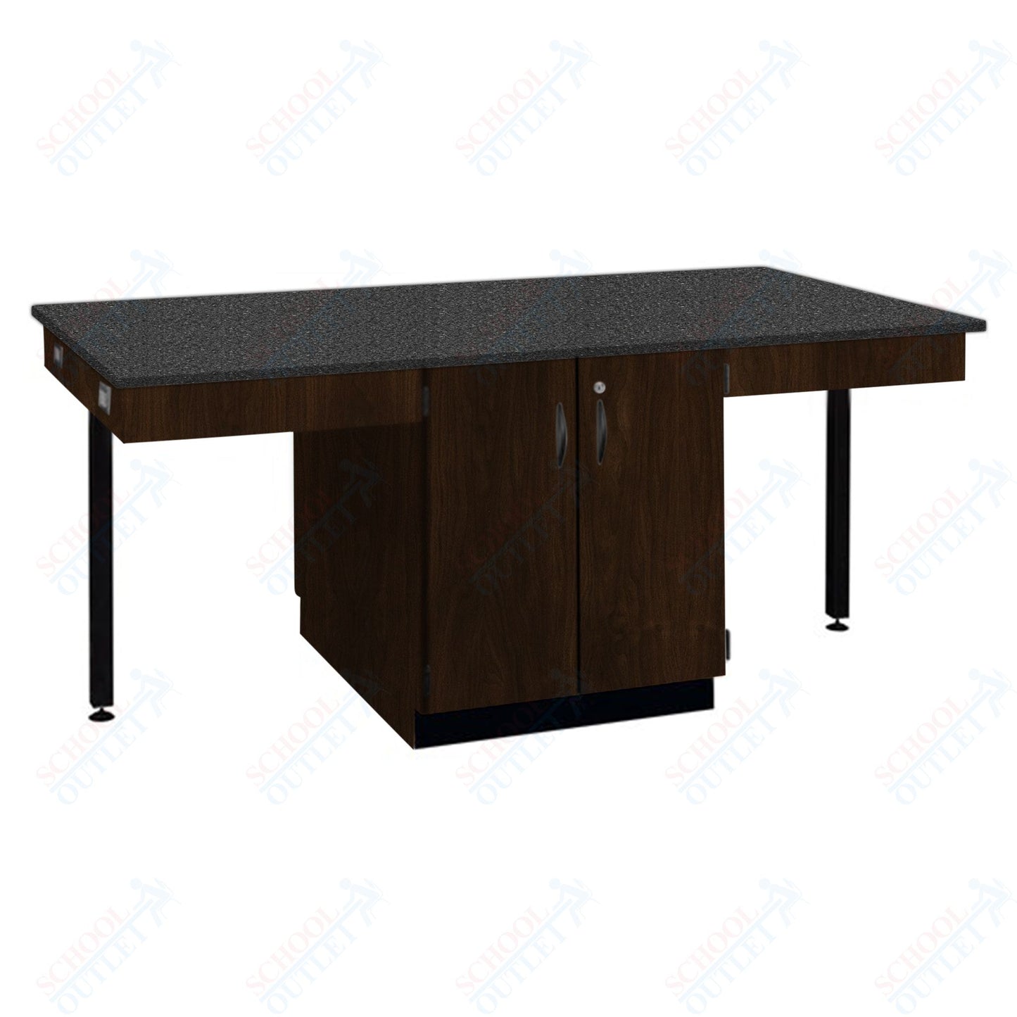 56"W Chemical Resistant Laminate Top Four Student Octagon Island Table (84070 K36 21)