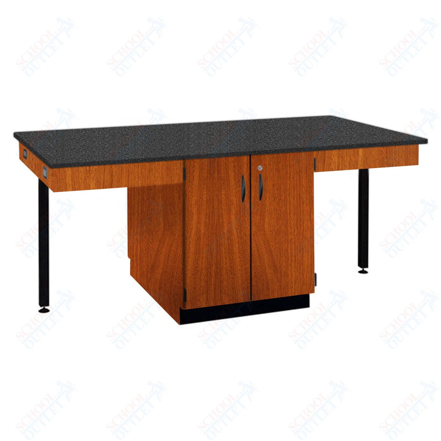 56"W Chemical Resistant Laminate Top Four Student Octagon Island Table (84070 K36 21)