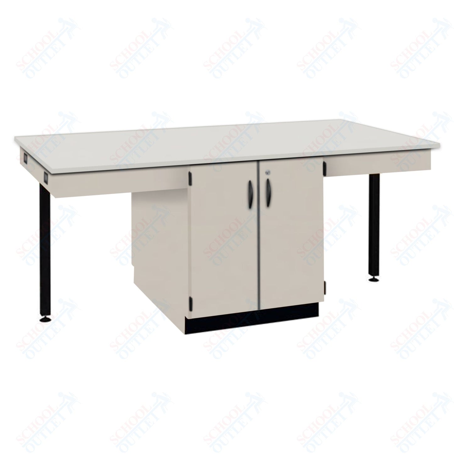 56"W Phenolic Top Four Student Octagon Island Table (84070 K36 24)