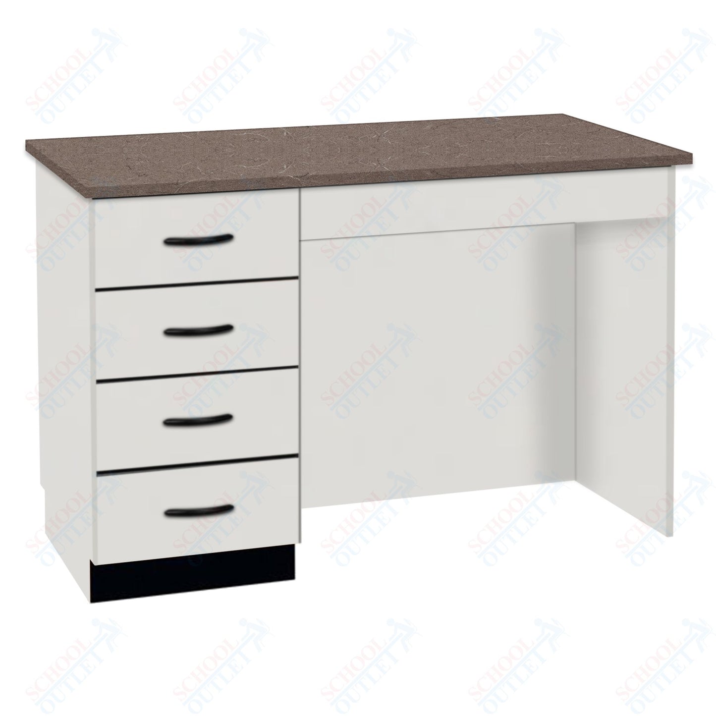 54"W Compact Chemical Resistant Laminate Top Island Desk (84150 K36 21)