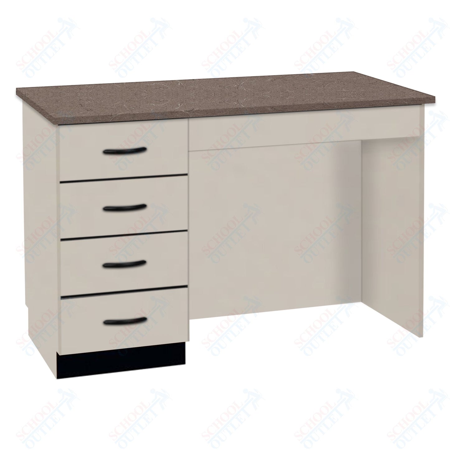 54"W Compact Chemical Resistant Laminate Top Island Desk (84150 K36 21)