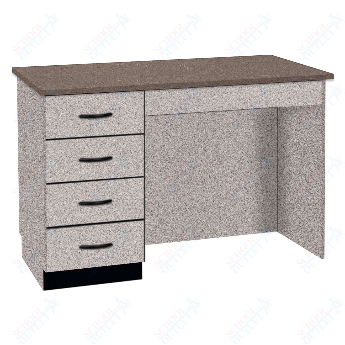 54"W Compact Chemical Resistant Laminate Top Island Desk (84150 K36 21)