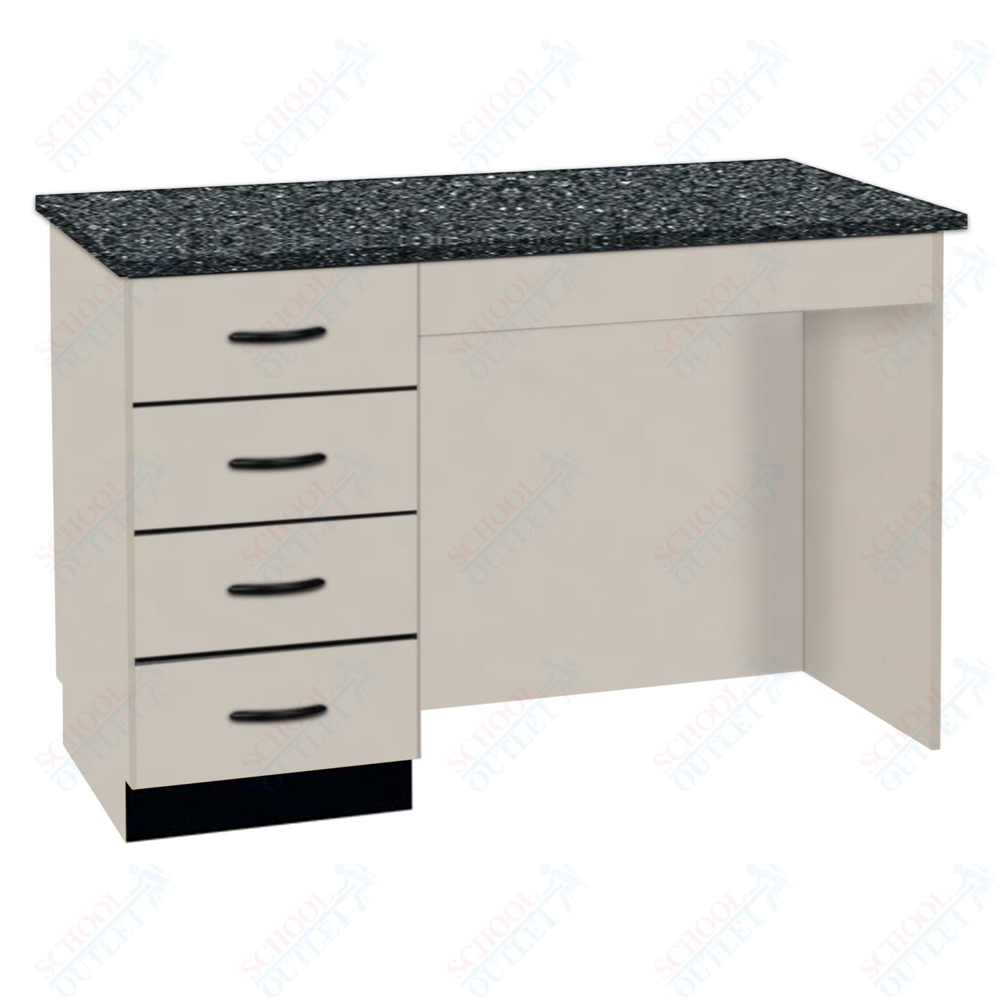 54"W Compact Chemical Resistant Laminate Top Island Desk (84150 K36 21)