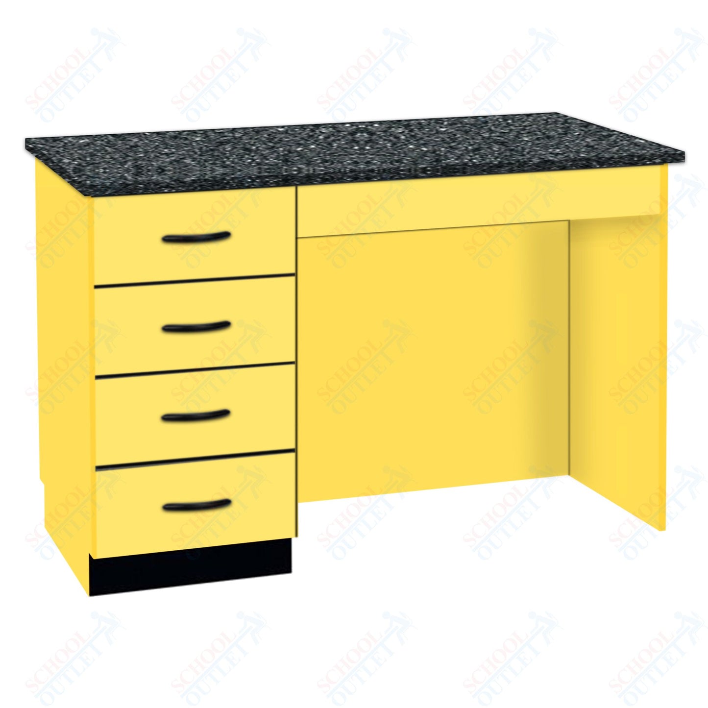 54"W Compact Chemical Resistant Laminate Top Island Desk (84150 K36 21)