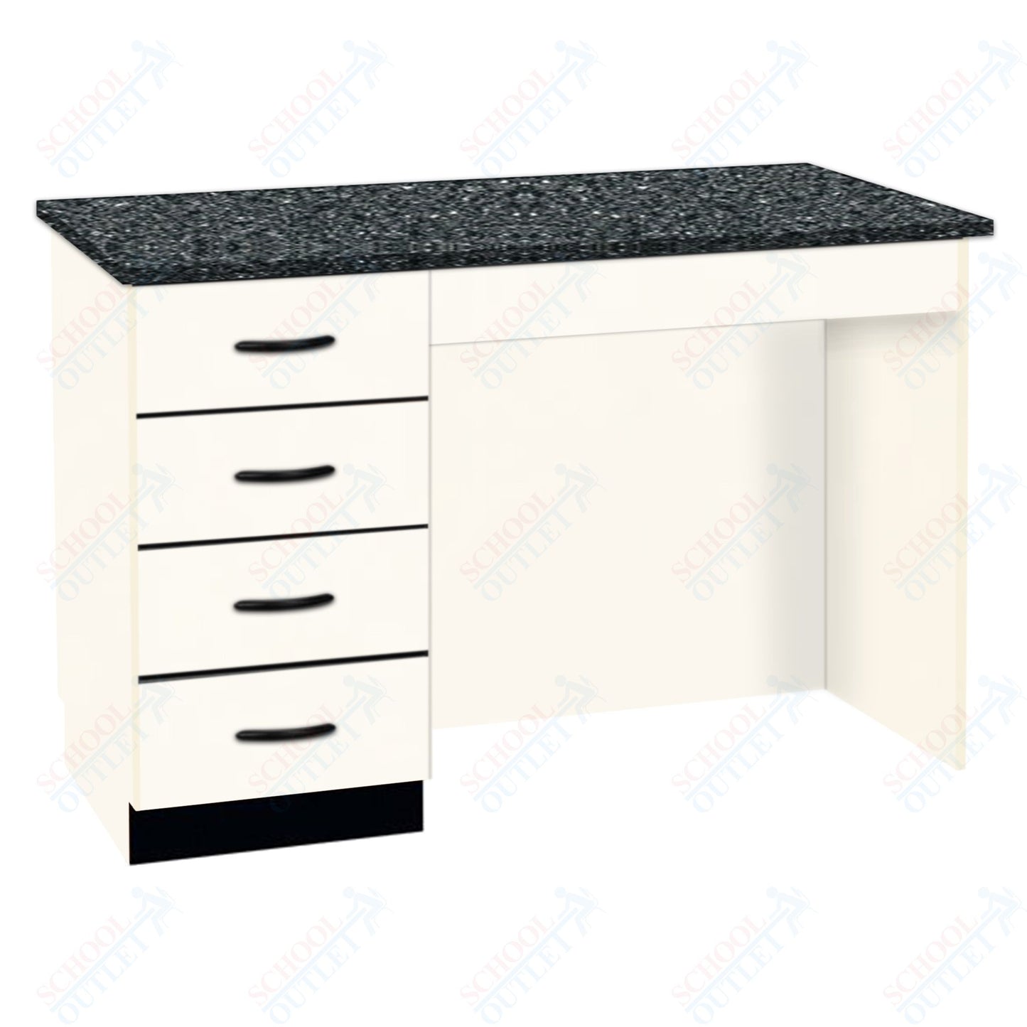 54"W Compact Chemical Resistant Laminate Top Island Desk (84150 K36 21)