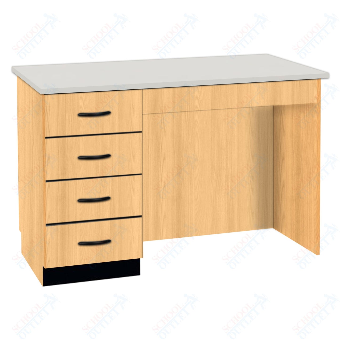 54"W Compact Chemical Resistant Laminate Top Island Desk (84150 K36 21)