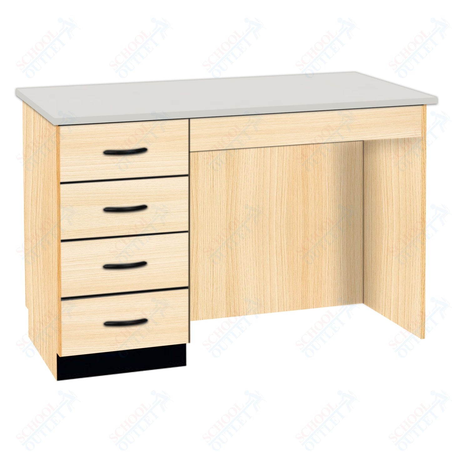 54"W Compact Chemical Resistant Laminate Top Island Desk (84150 K36 21)