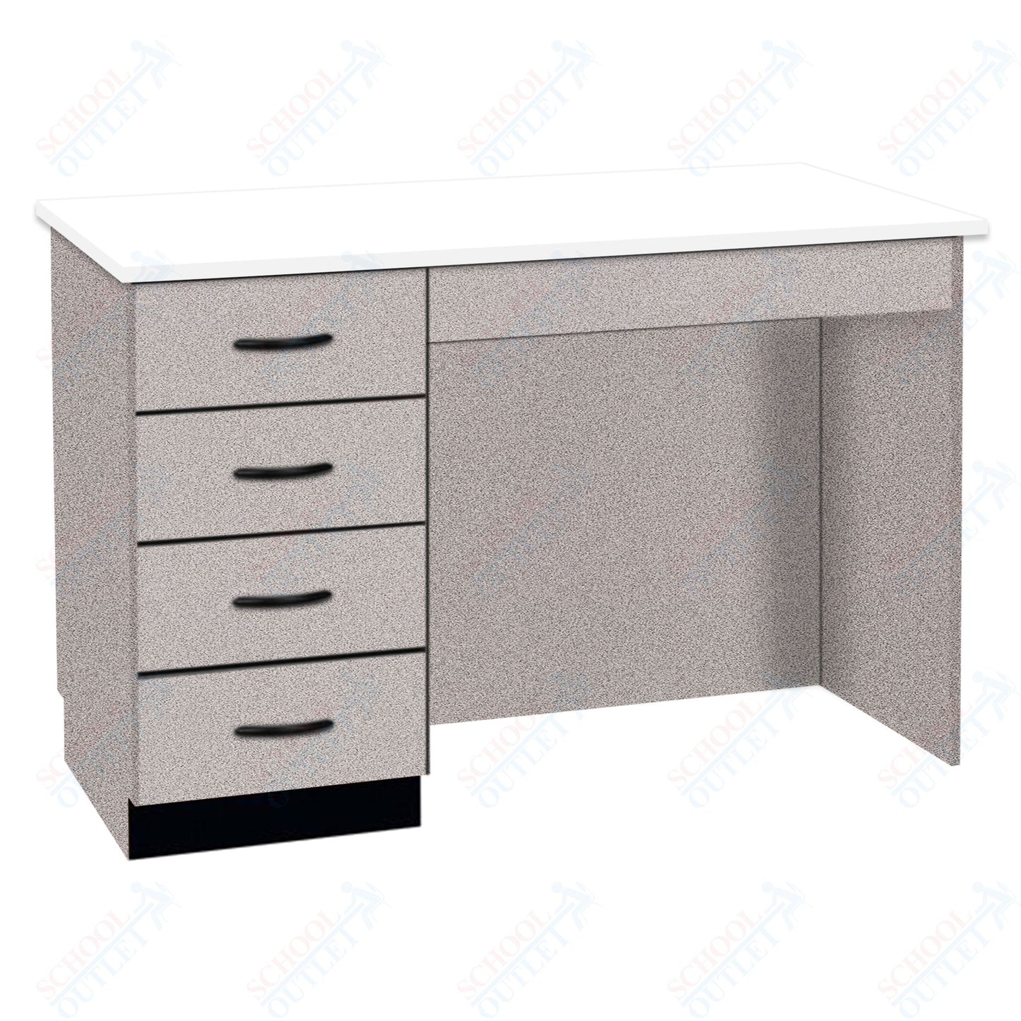 54"W Compact Chemical Resistant Laminate Top Island Desk (84150 K36 21)