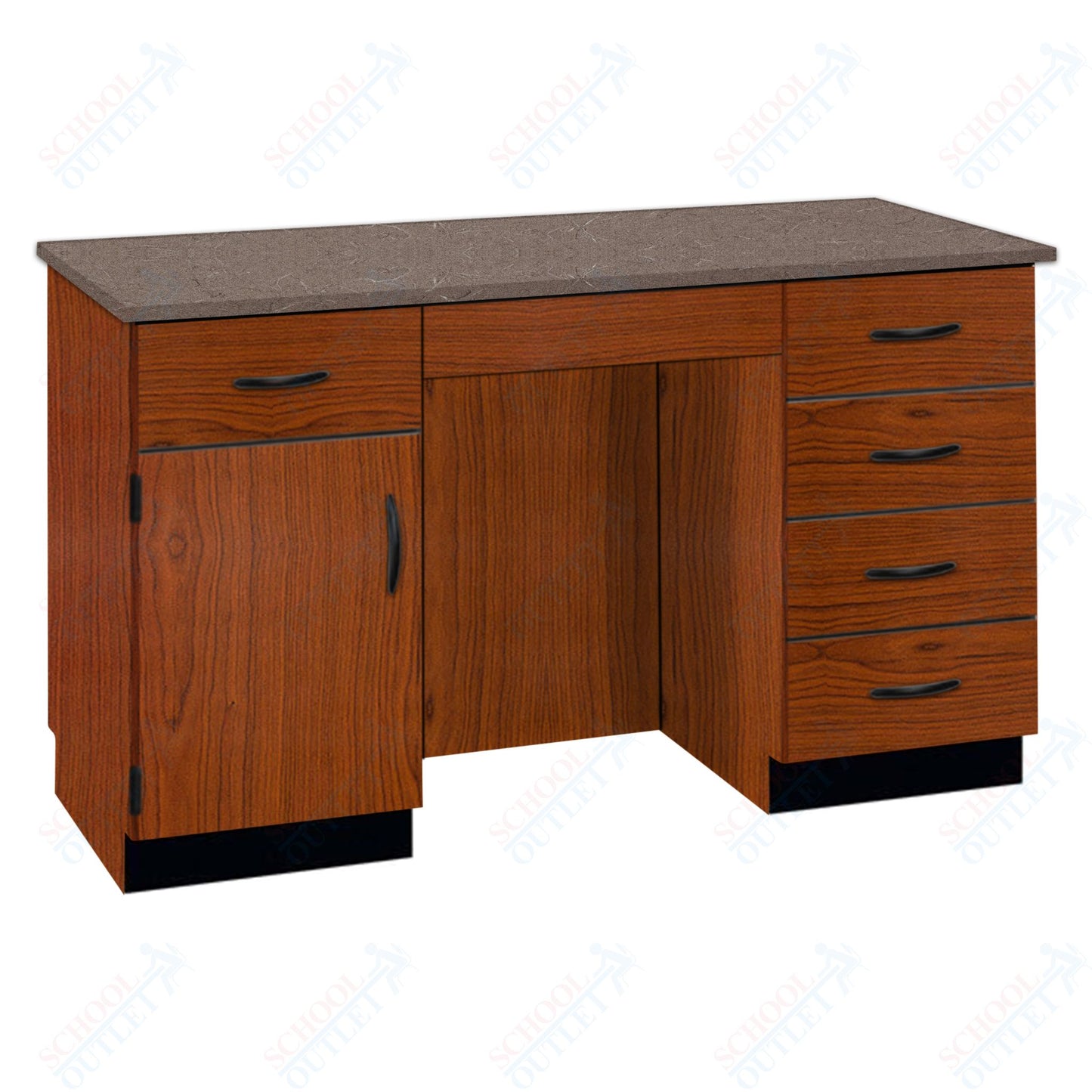 61"W Compact Chemical Resistant Laminate Top Island Desk (84152 K36 21)