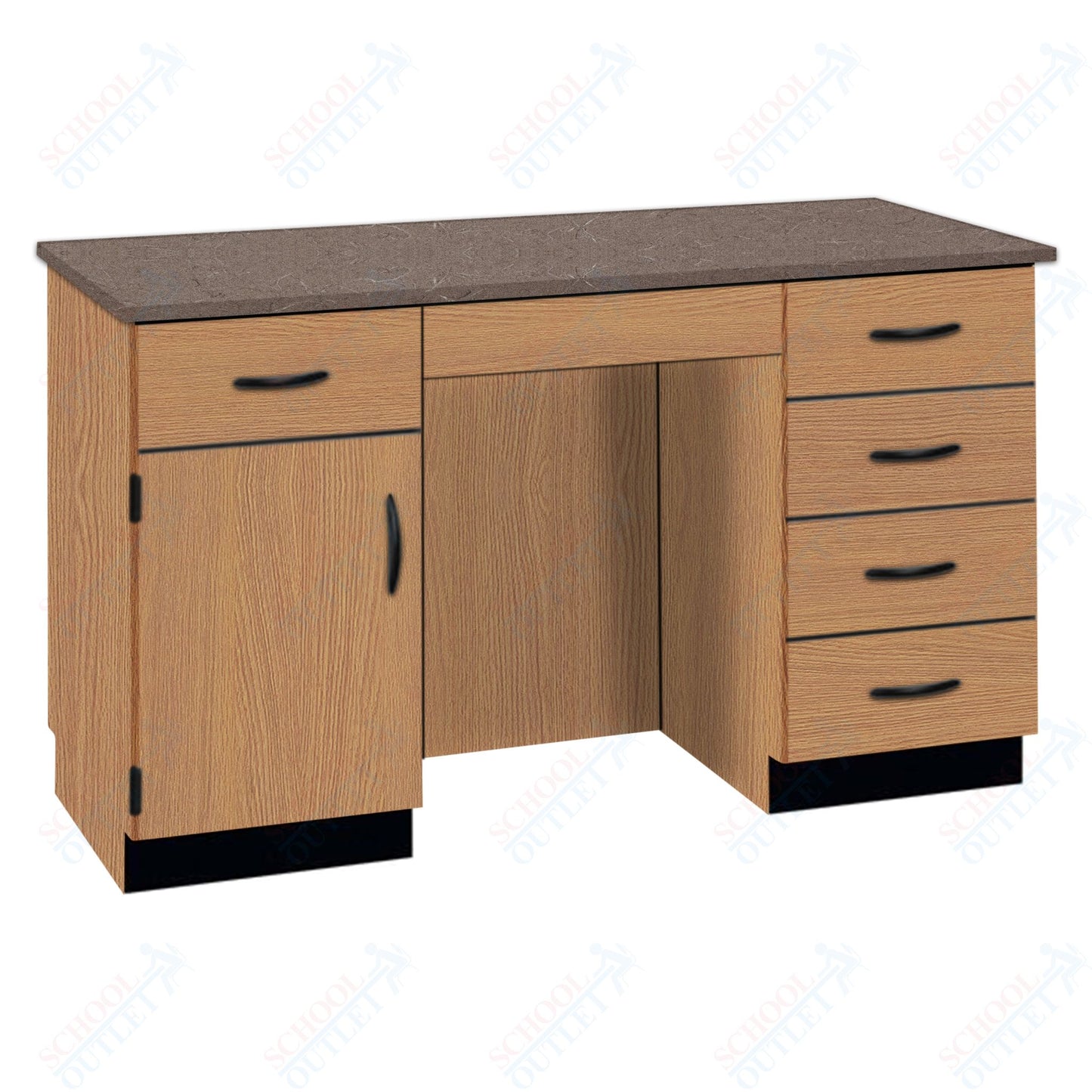 61"W Compact Chemical Resistant Laminate Top Island Desk (84152 K36 21)