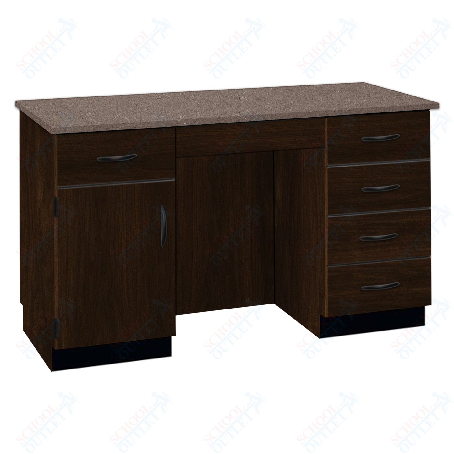 61"W Compact Chemical Resistant Laminate Top Island Desk (84152 K36 21)