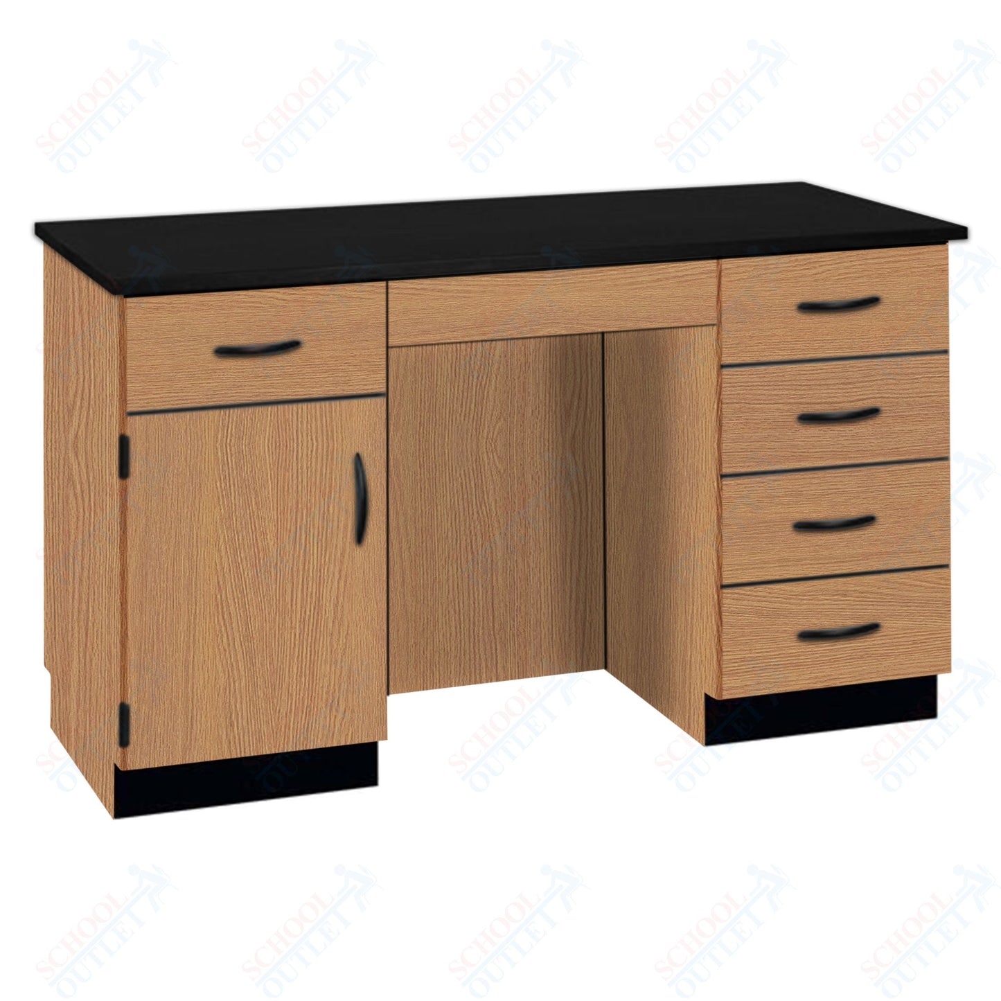 61"W Compact Chemical Resistant Laminate Top Island Desk (84152 K36 21)