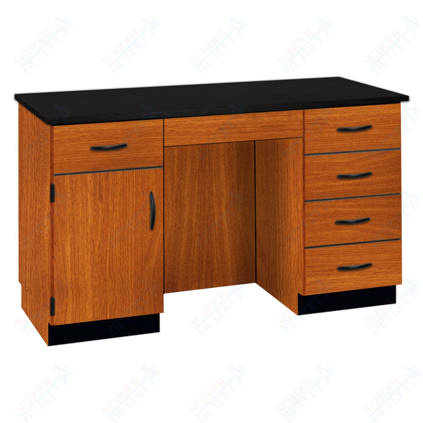 61"W Compact Chemical Resistant Laminate Top Island Desk (84152 K36 21)