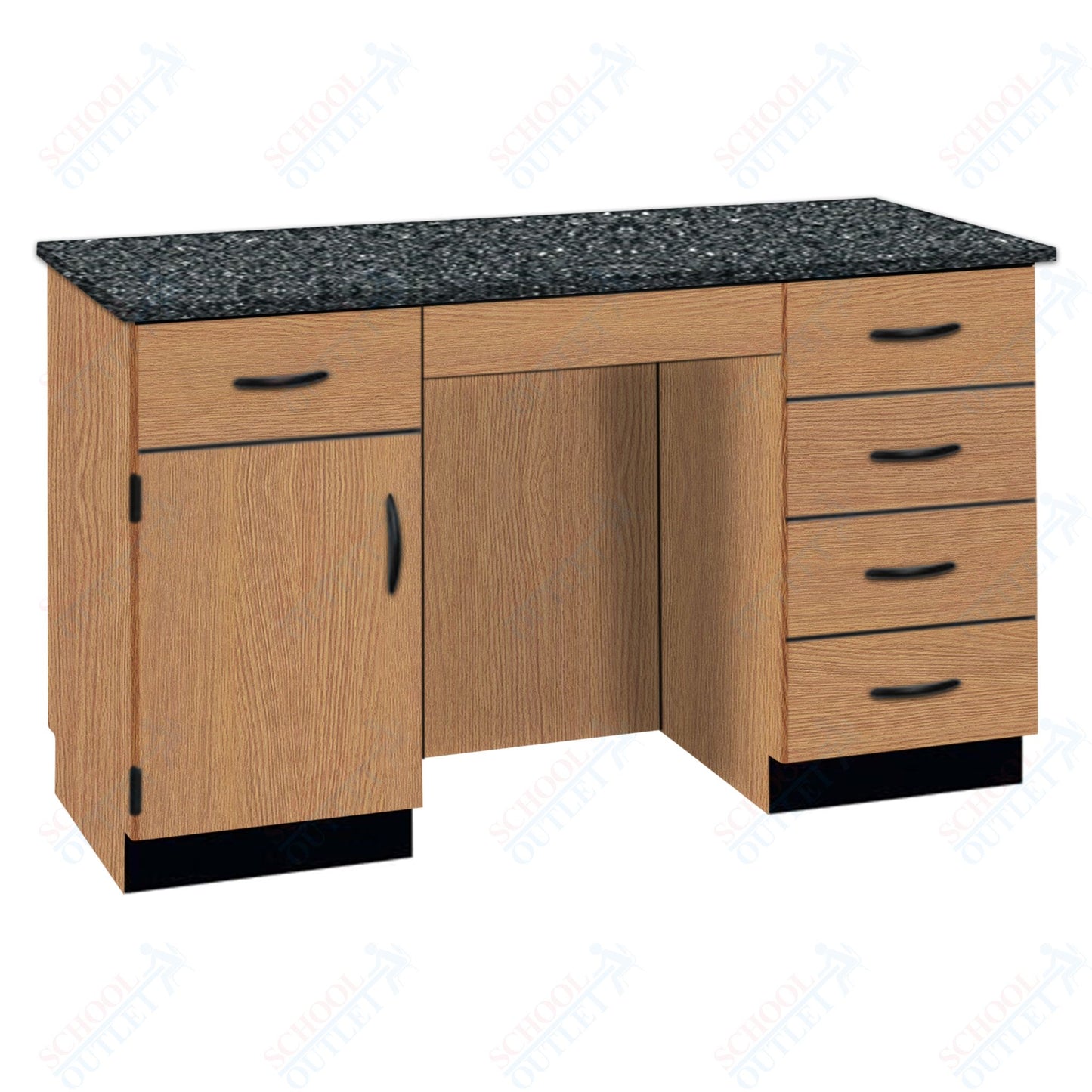 61"W Compact Chemical Resistant Laminate Top Island Desk (84152 K36 21)