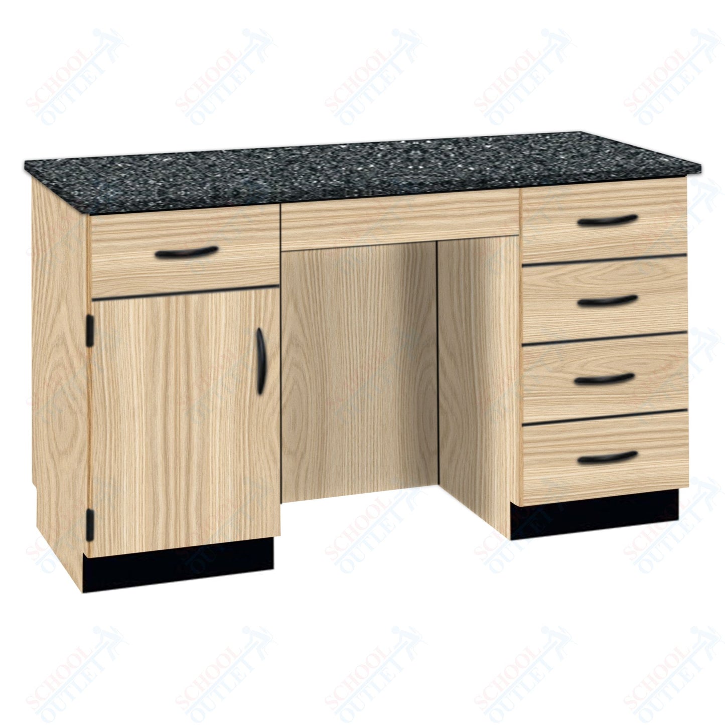 61"W Compact Chemical Resistant Laminate Top Island Desk (84152 K36 21)