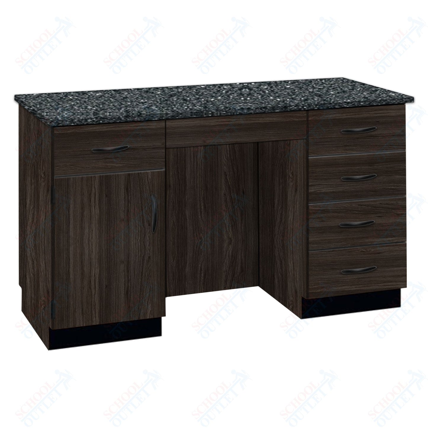 61"W Compact Chemical Resistant Laminate Top Island Desk (84152 K36 21)