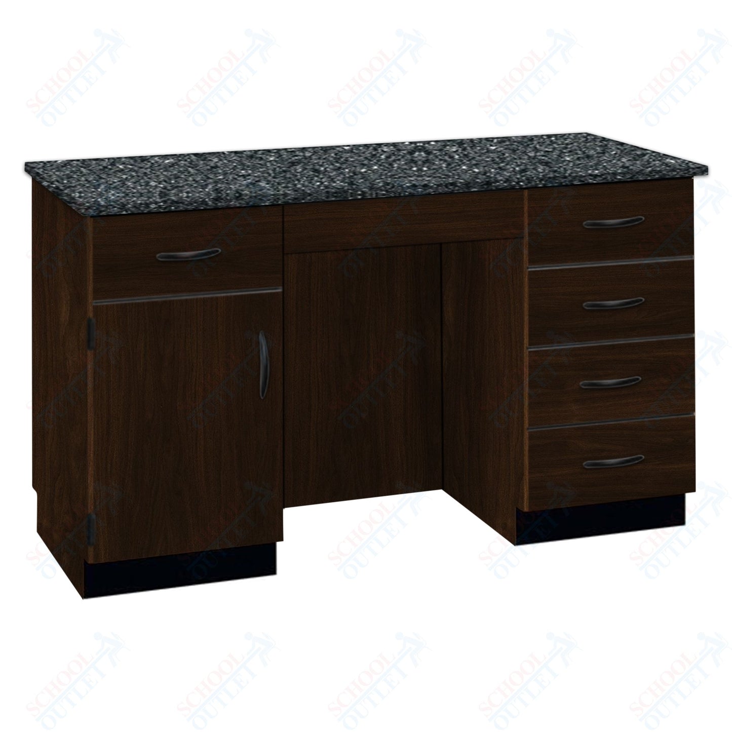 61"W Compact Chemical Resistant Laminate Top Island Desk (84152 K36 21)