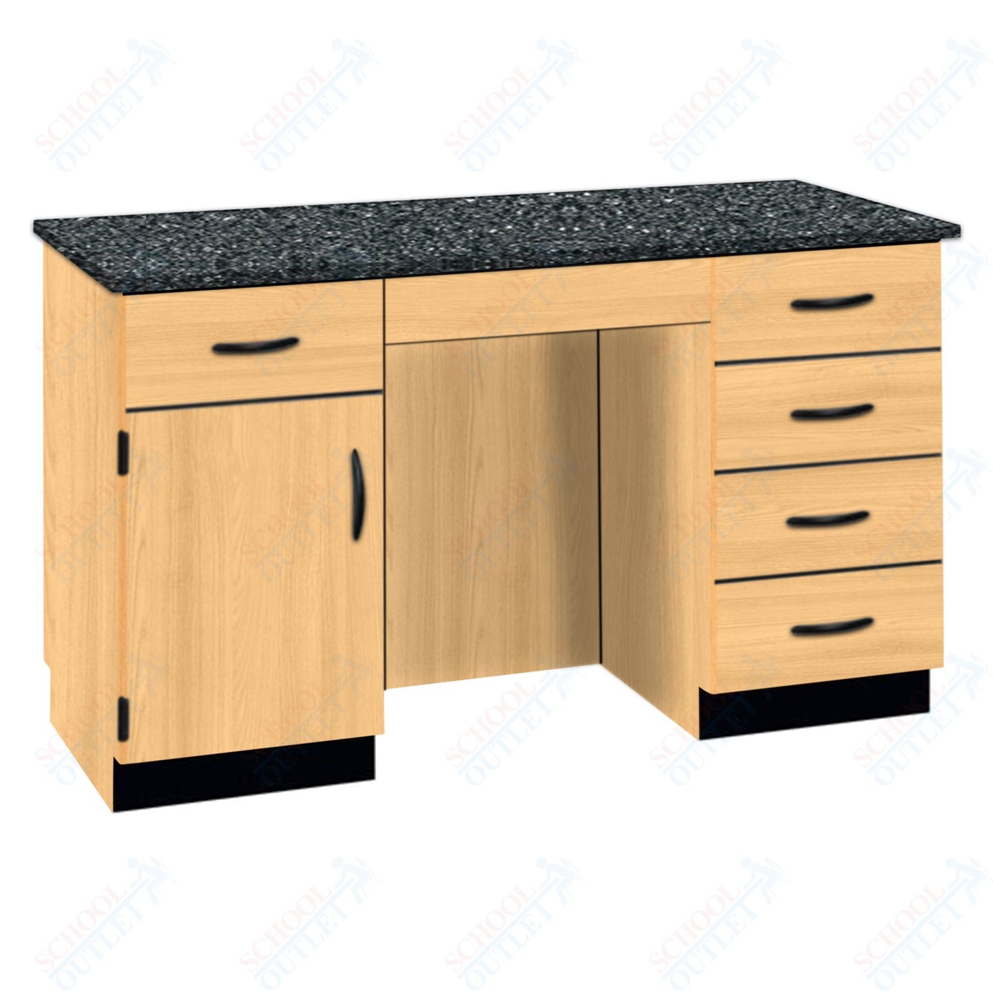 61"W Compact Chemical Resistant Laminate Top Island Desk (84152 K36 21)