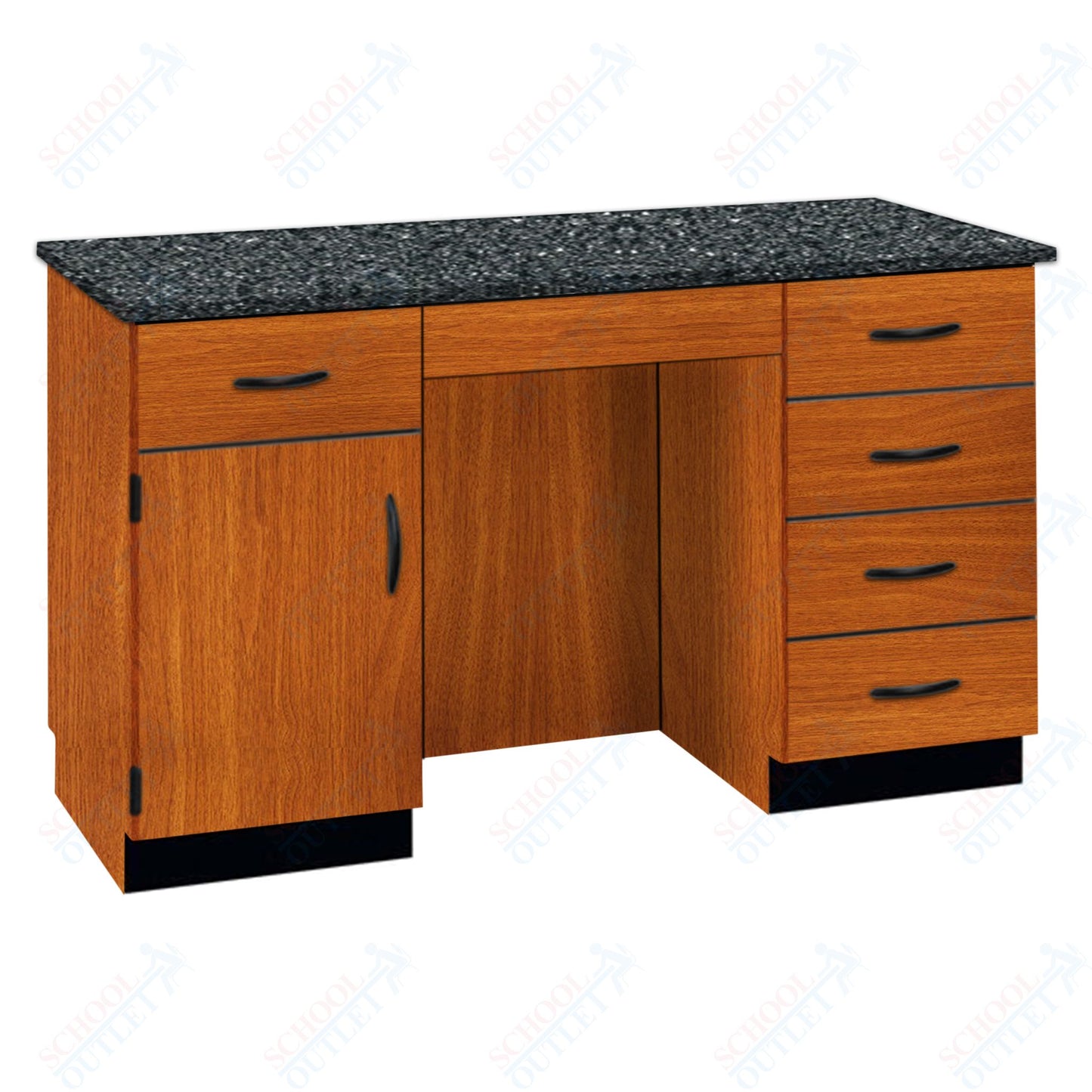 61"W Compact Chemical Resistant Laminate Top Island Desk (84152 K36 21)