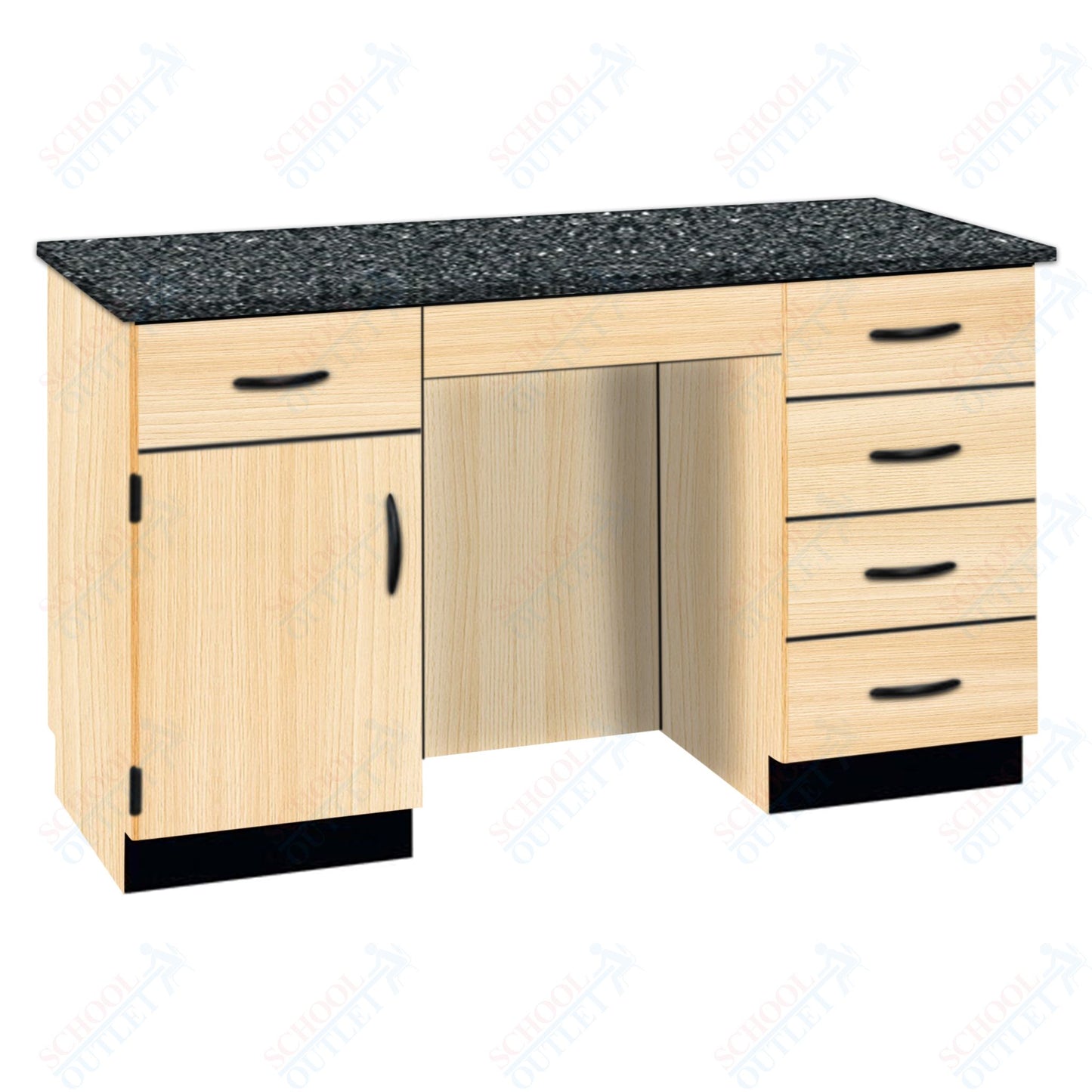 61"W Compact Chemical Resistant Laminate Top Island Desk (84152 K36 21)