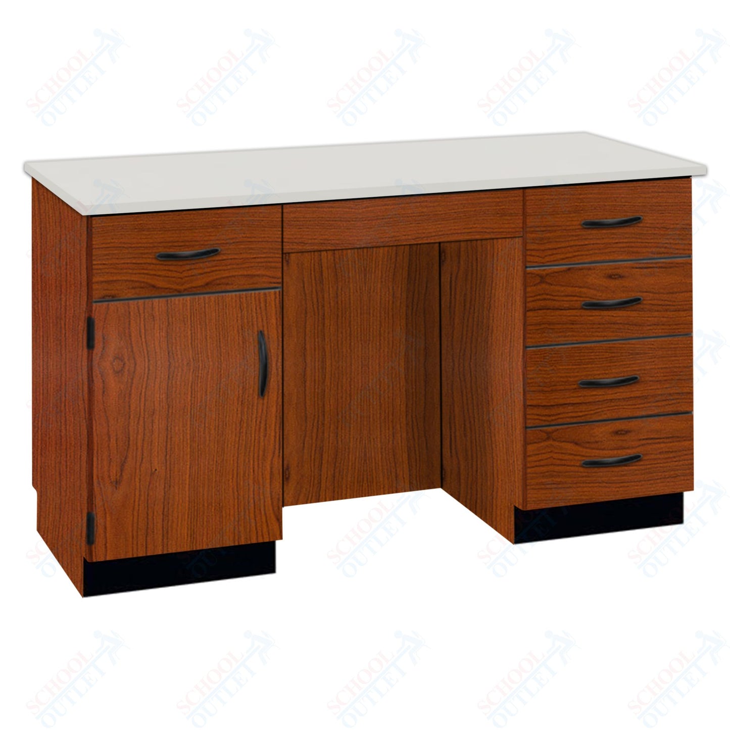 61"W Compact Chemical Resistant Laminate Top Island Desk (84152 K36 21)