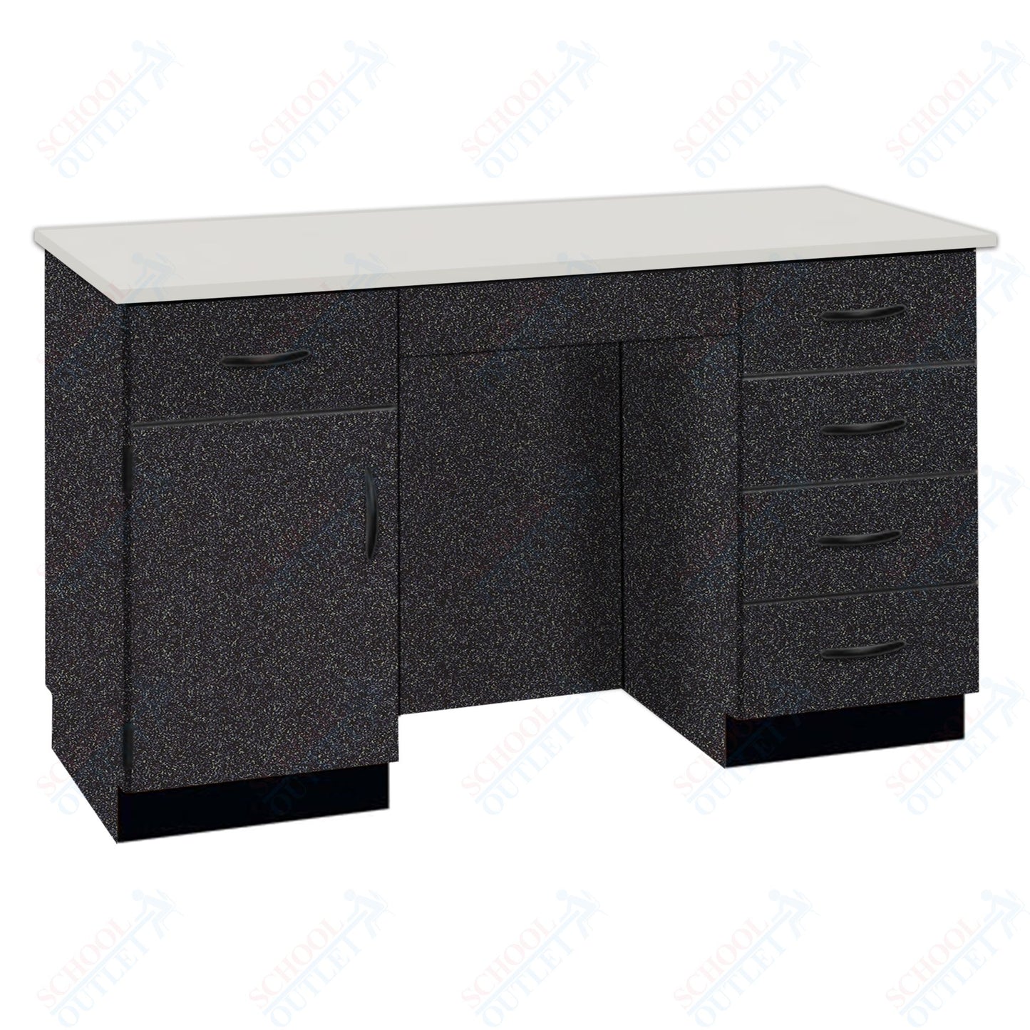 61"W Compact Chemical Resistant Laminate Top Island Desk (84152 K36 21)