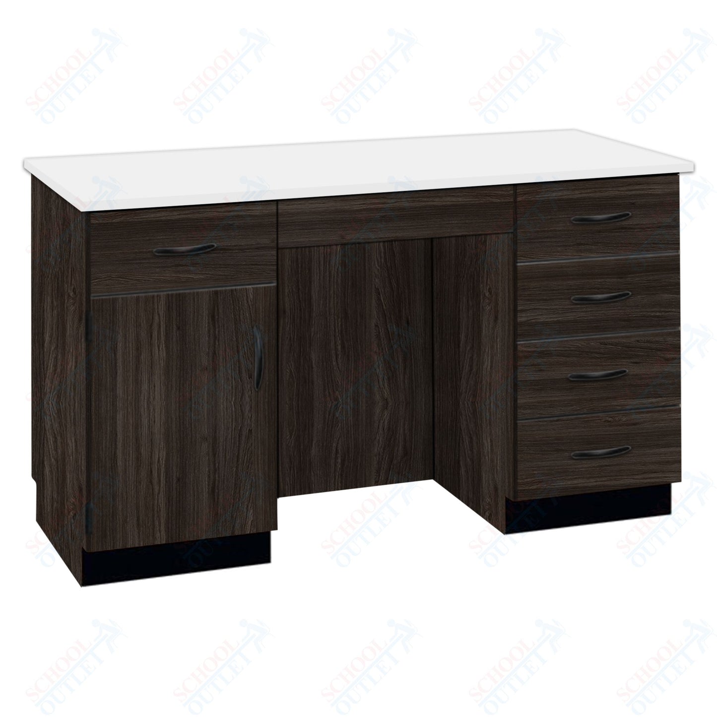 61"W Compact Chemical Resistant Laminate Top Island Desk (84158 K36 21)