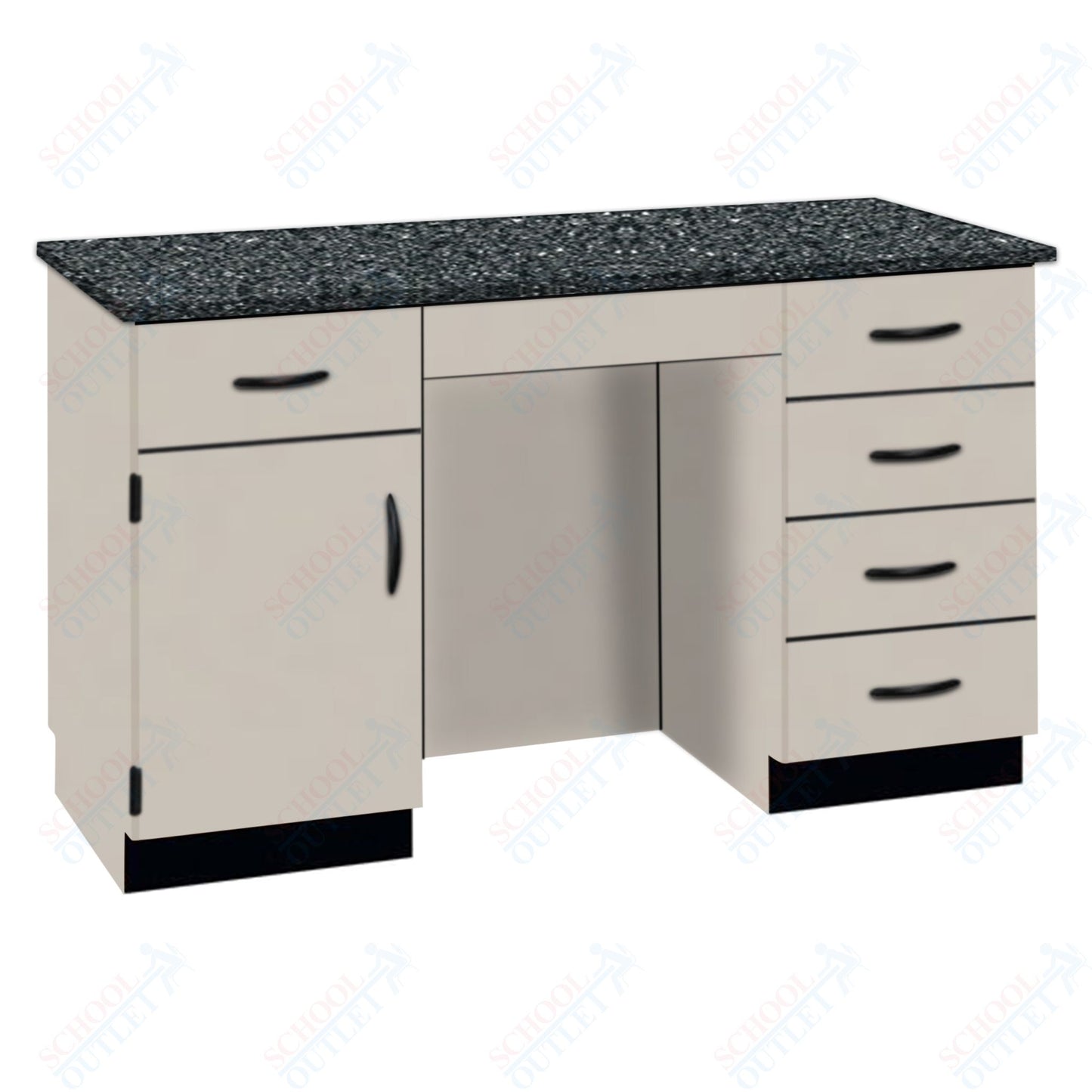 61"W Compact Phenolic Top Island Desk (84158 K36 24)