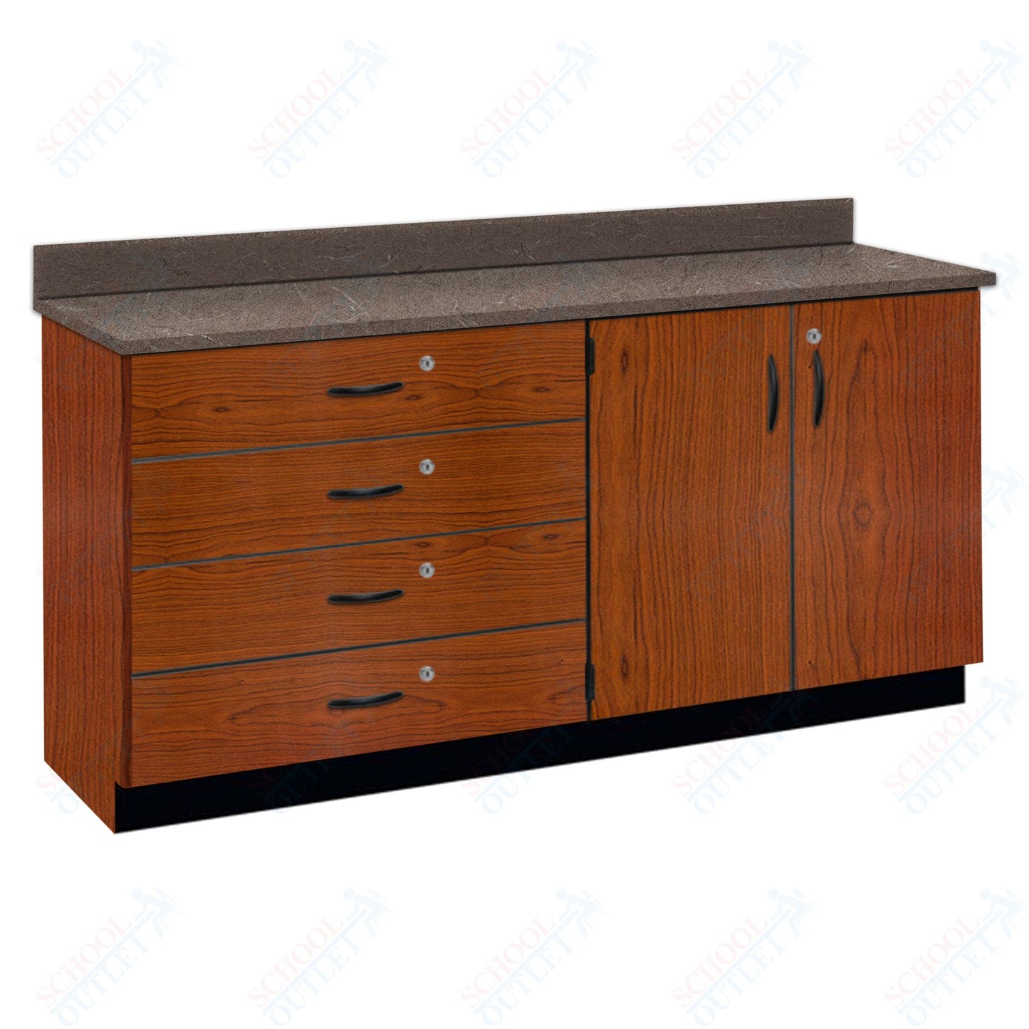 Chemical Resistant Laminate Top Wall Work Counter with Lock (84170 K36 21)