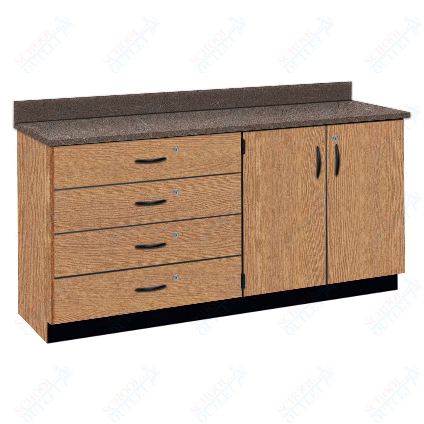 Chemical Resistant Laminate Top Wall Work Counter with Lock (84170 K36 21)