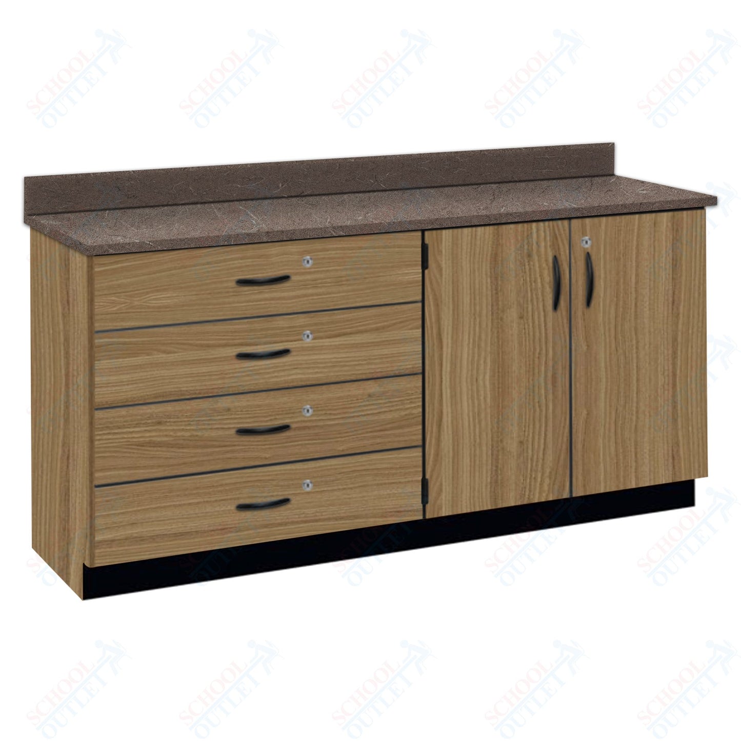 Chemical Resistant Laminate Top Wall Work Counter with Lock (84170 K36 21)