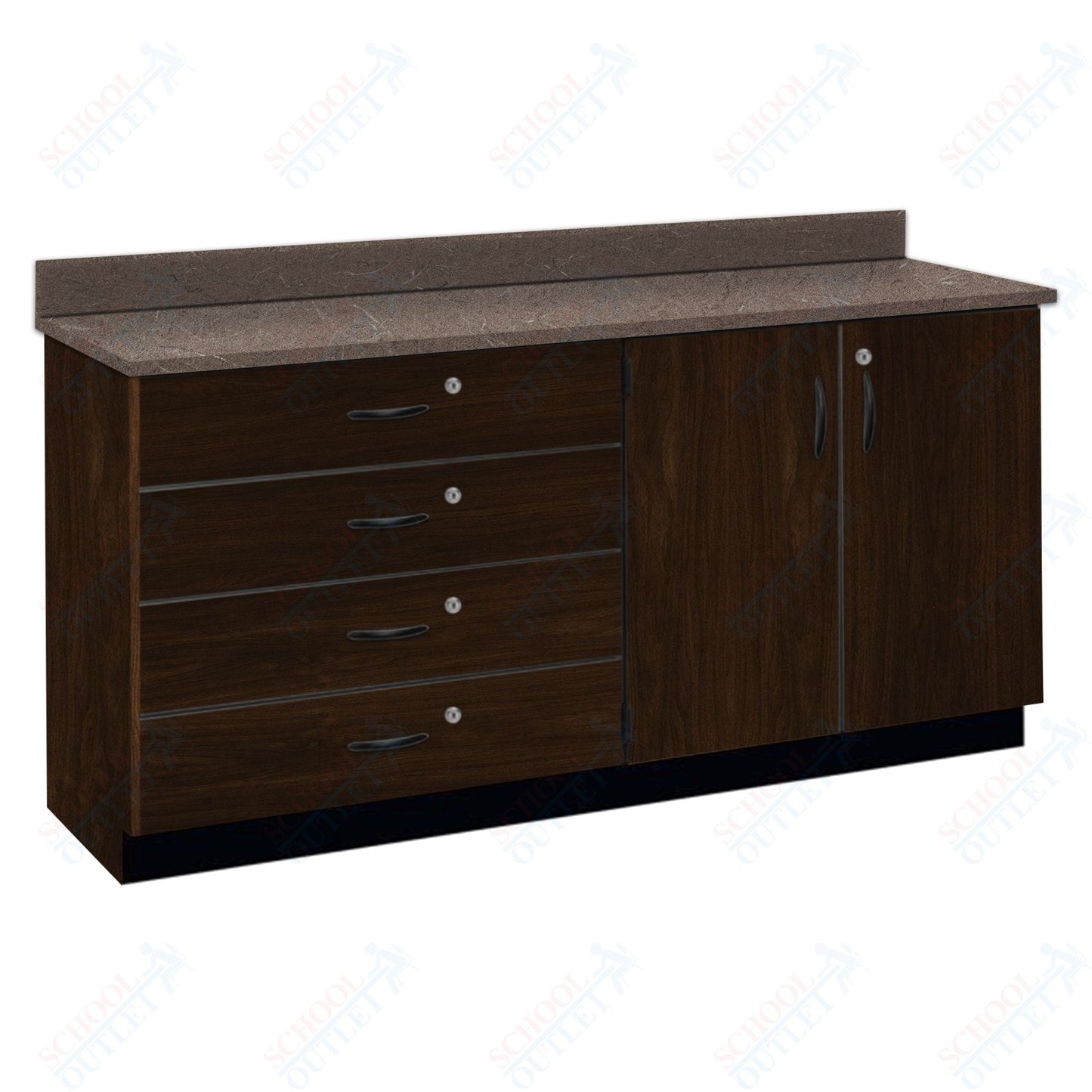 Chemical Resistant Laminate Top Wall Work Counter with Lock (84170 K36 21)